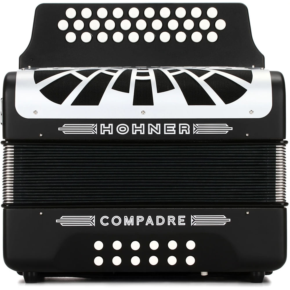 Acordeón Diatónico Hohner Compadre FBbEb - A48421 - Negro foto 3