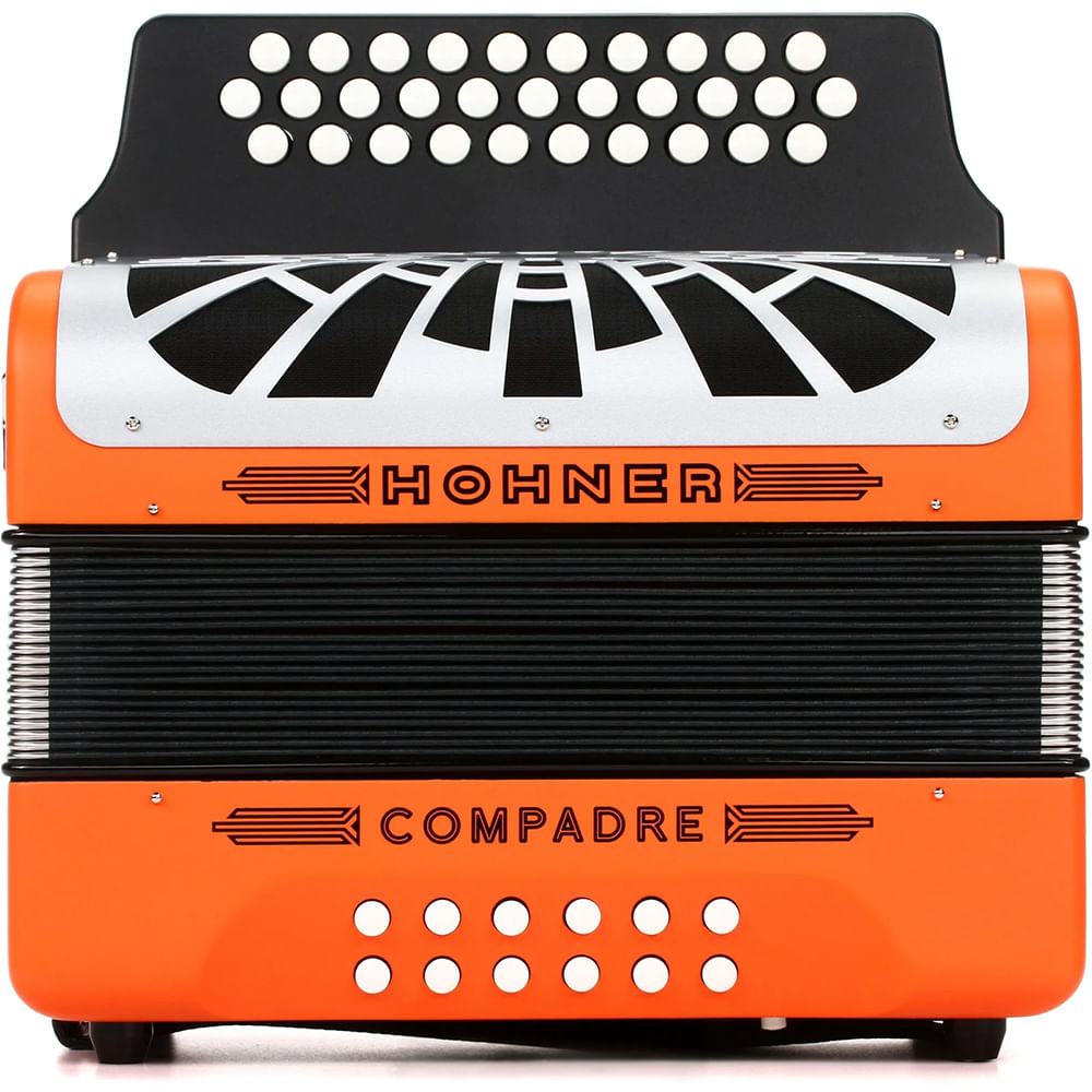 Acordeón Diatónico Hohner Compadre FBbEb - A48451 - Naranjo foto 3
