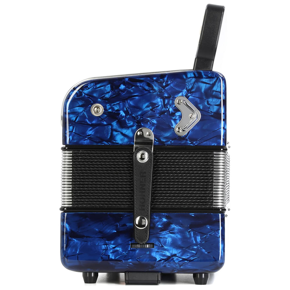 Acordeón Diatónico Hohner Corona II FBbEb - A5644 - Deep Blue foto 4