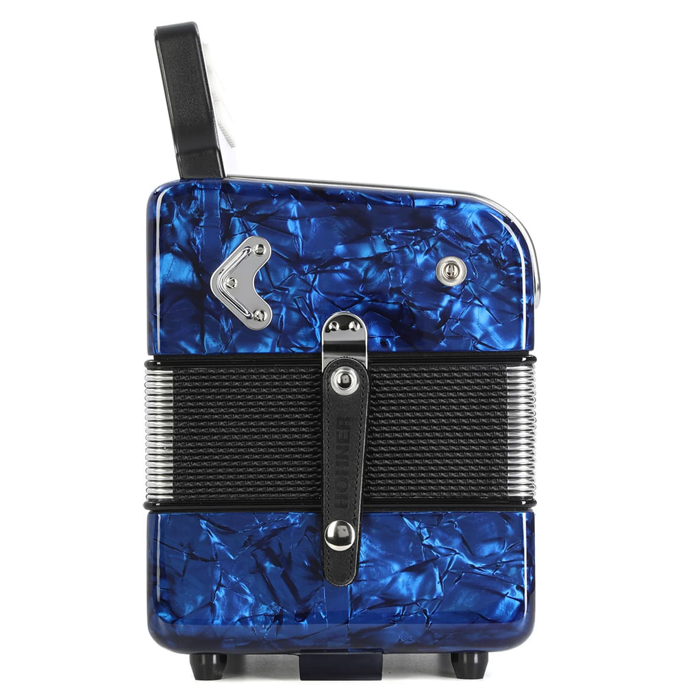 Acordeón Diatónico Hohner Corona II FBbEb - A5644 - Deep Blue foto 5