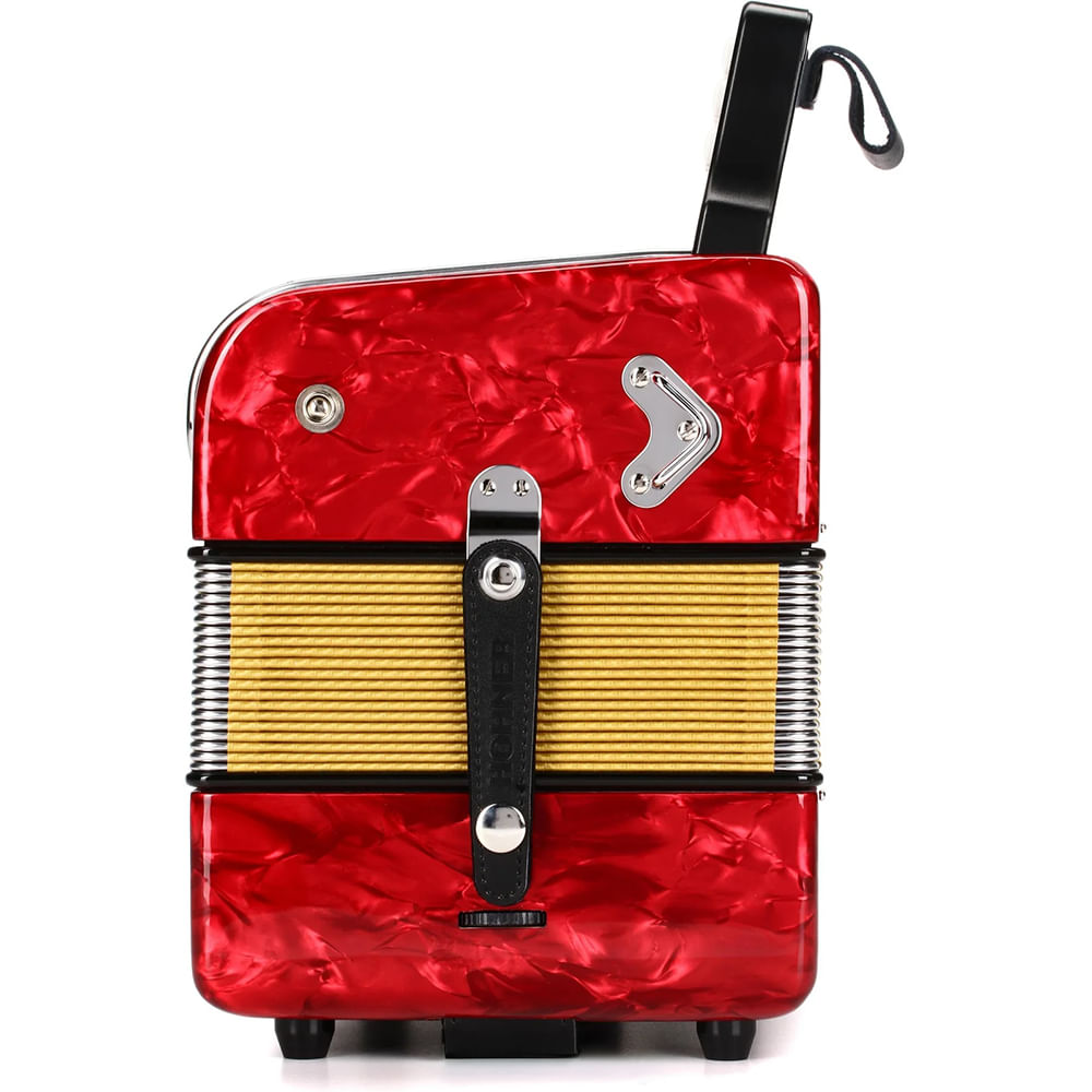 Acordeón Diatónico Hohner Corona II FBbEb - A5649 - Rojo foto 4