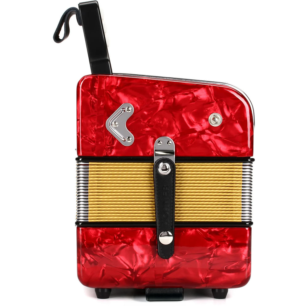 Acordeón Diatónico Hohner Corona II FBbEb - A5649 - Rojo foto 5