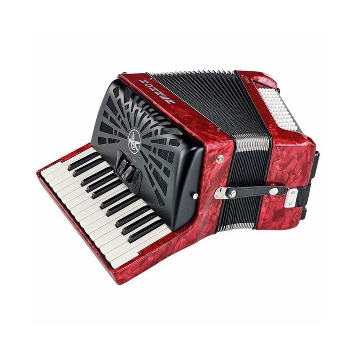 Acordeón Hohner Bravo II 48 - Rojo foto 3