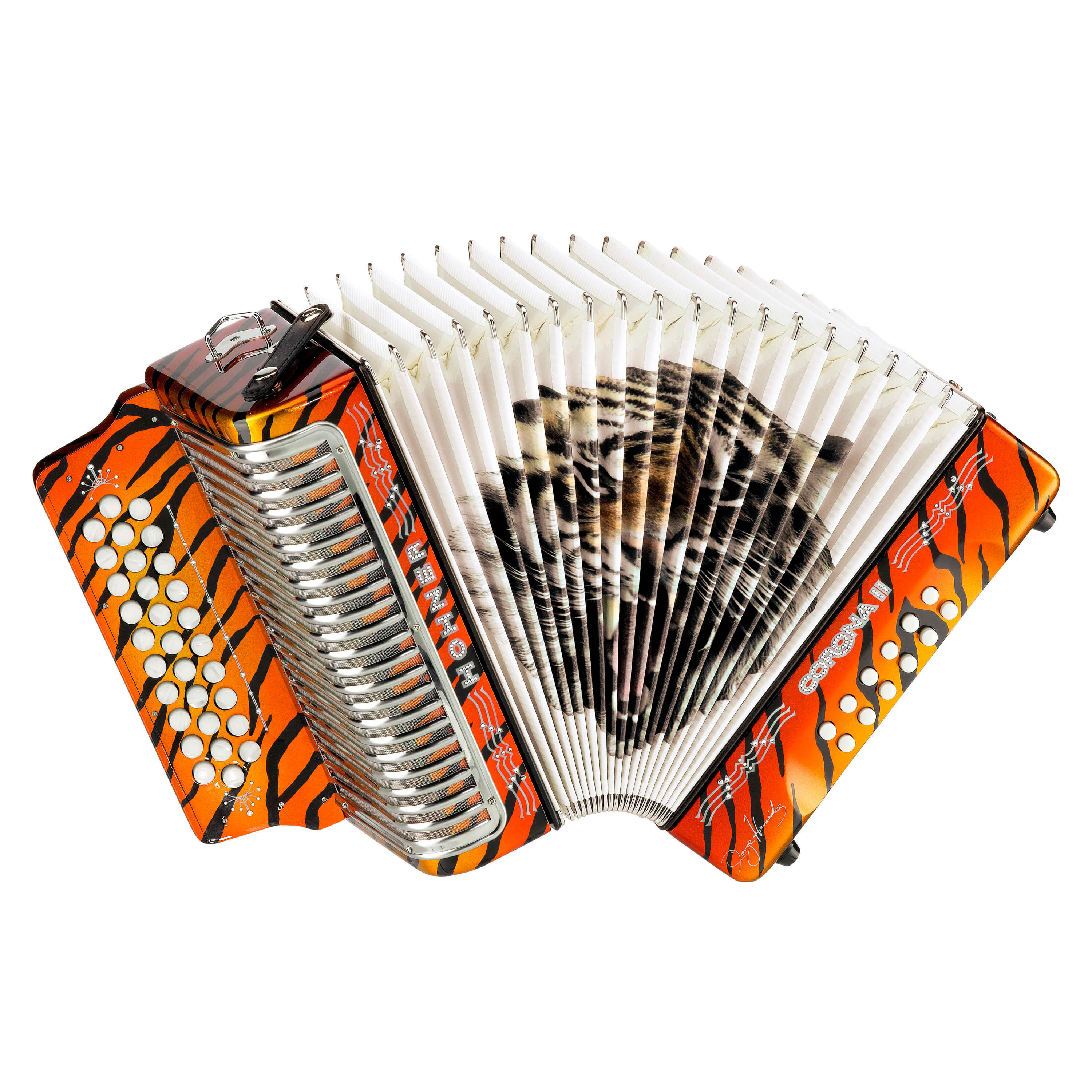 Acordeón Hohner Corona II Los Tigres del Norte - Orange