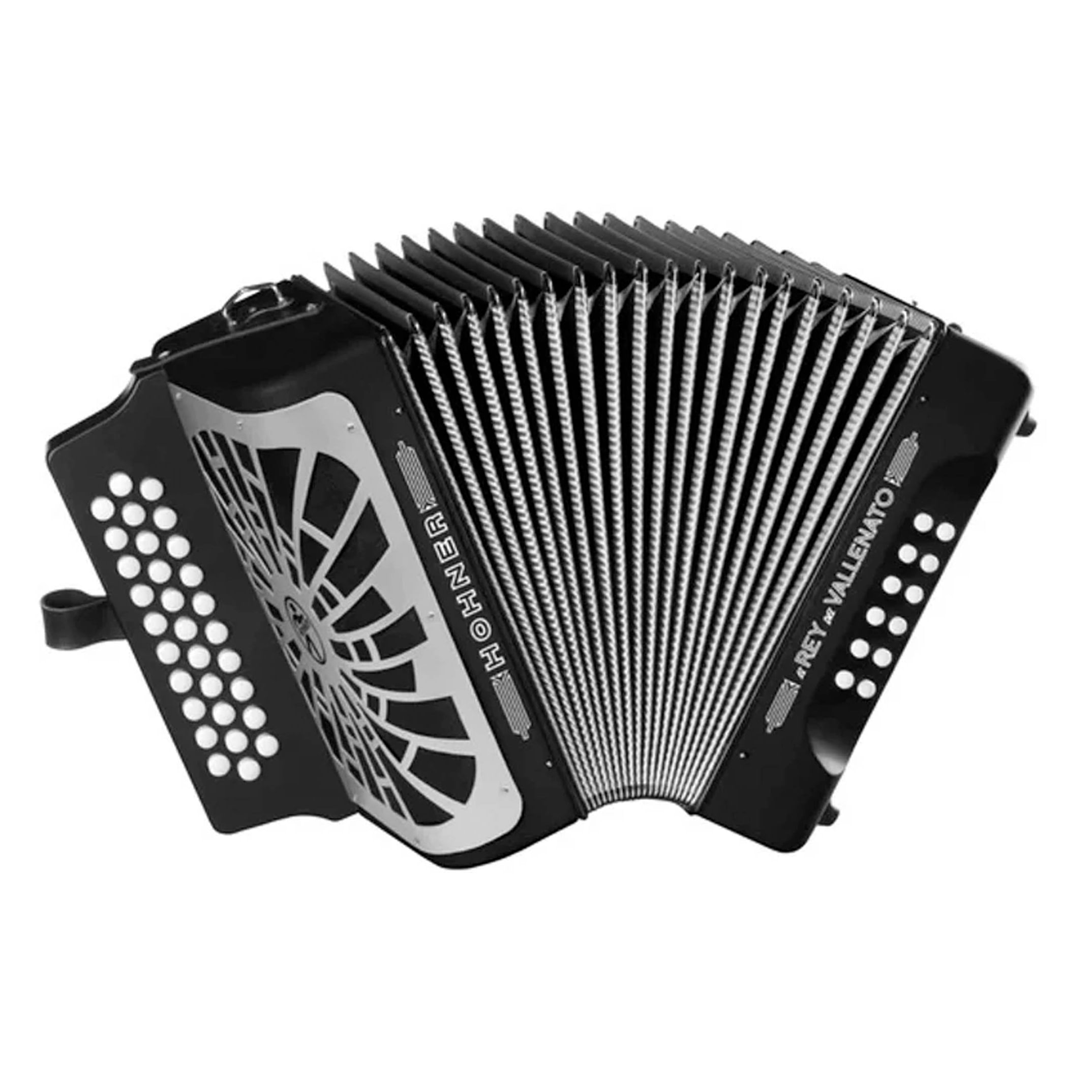Acordeón Hohner Rey Vallenato G/C/F A49221 - Black