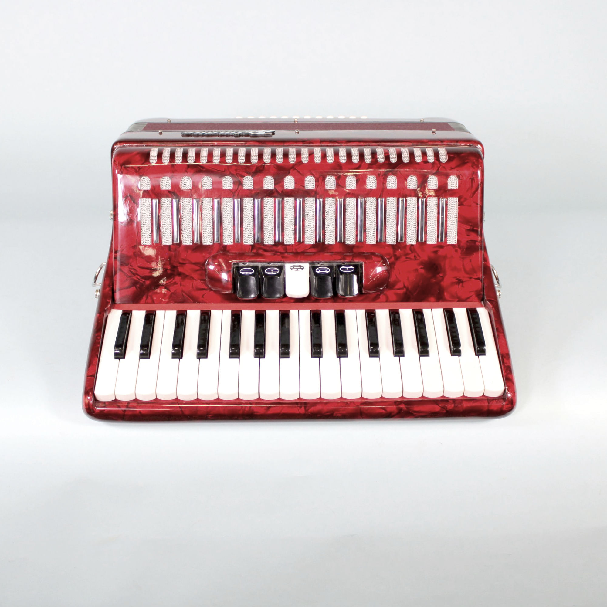 Acordeón Scimone 72 bajos 34K Rojo con funda 2353 OPENBOX
