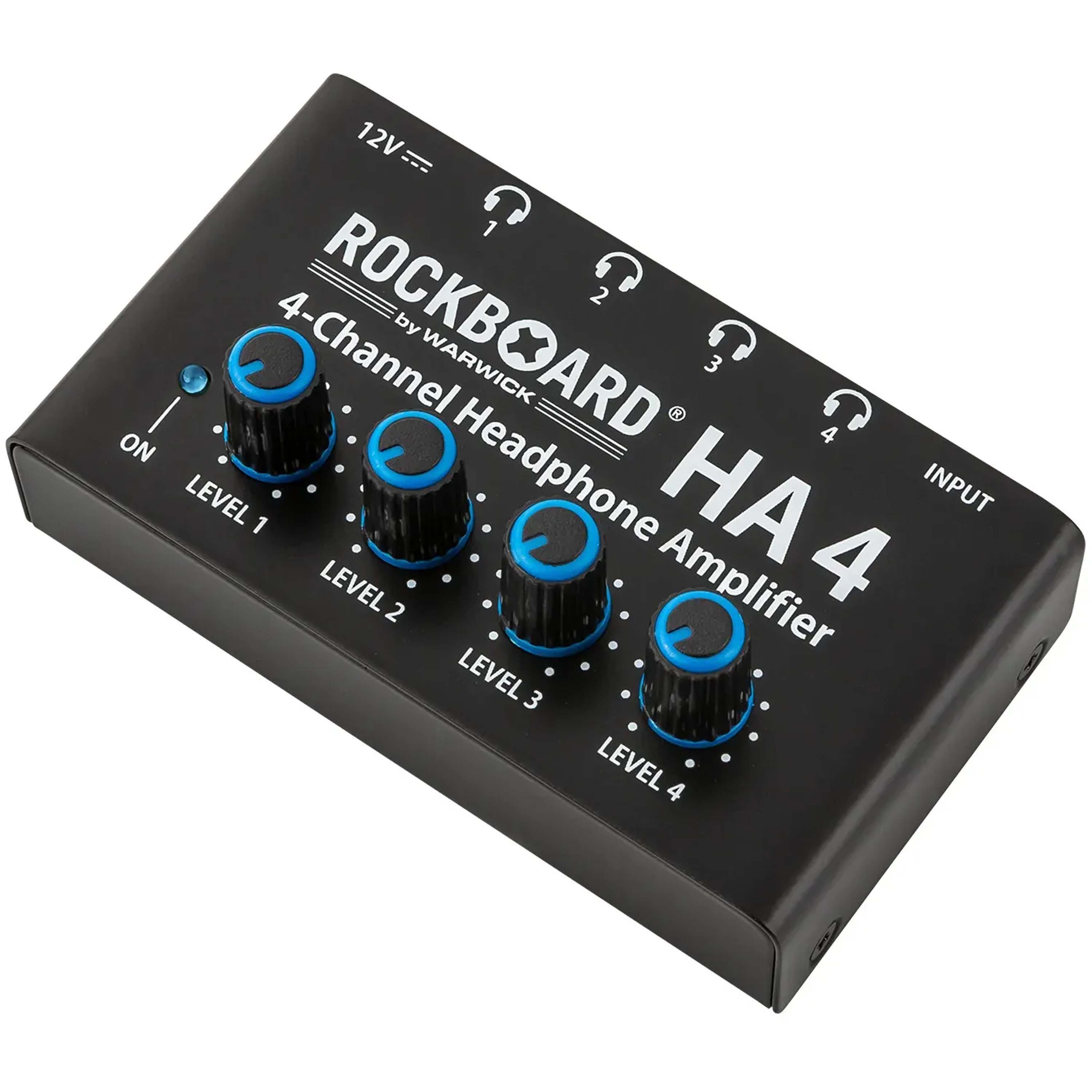 Amplificador de audífonos Rockboard HA4 - 4 canales