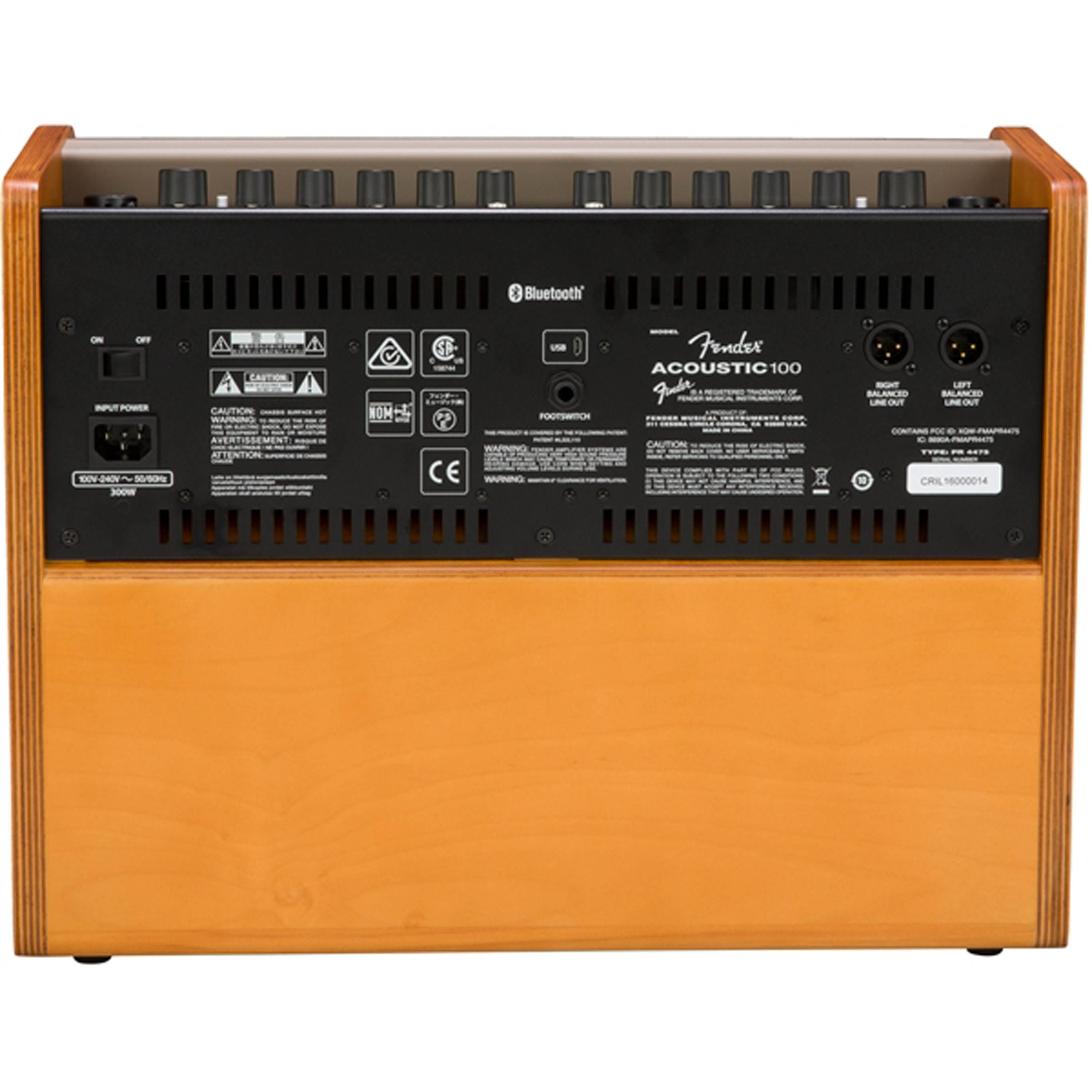 Amplificador de guitarra acústica Fender Acoustic 100 - 100 Watts / 8 Ohms foto 2