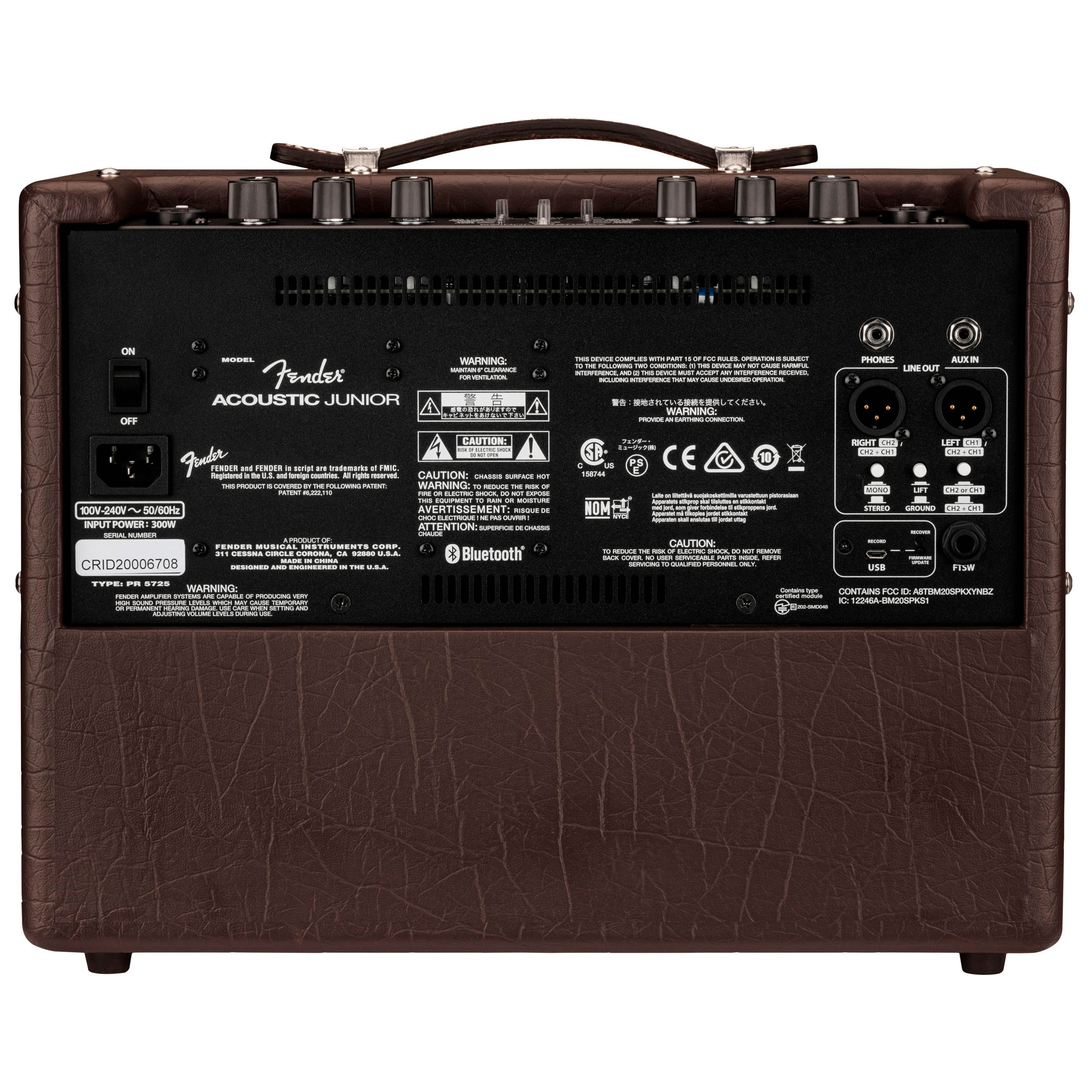 Amplificador de guitarra acústica Fender Acoustic Junior foto 3