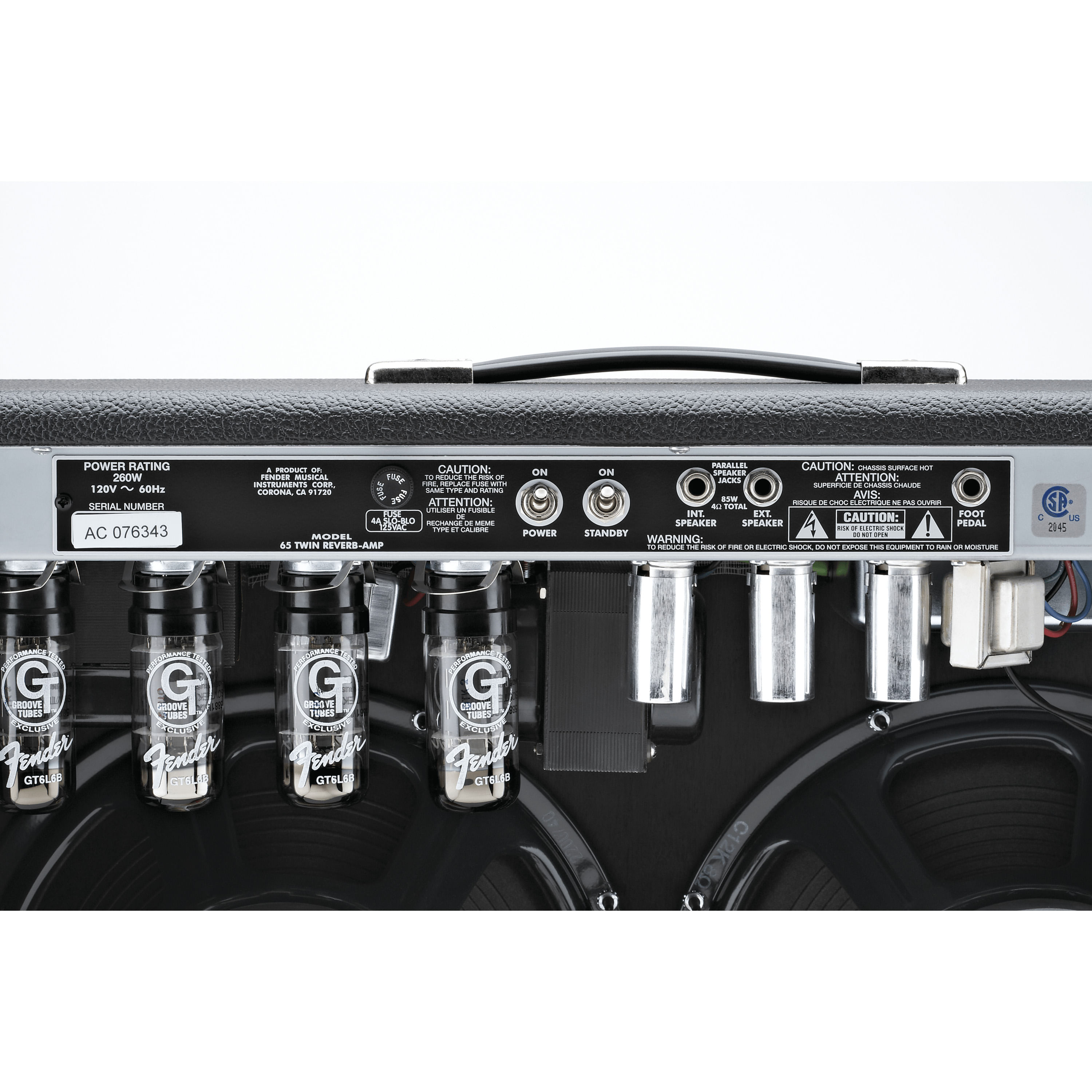 Amplificador de guitarra Fender '65 Twin Reverb 2x 12" foto 5