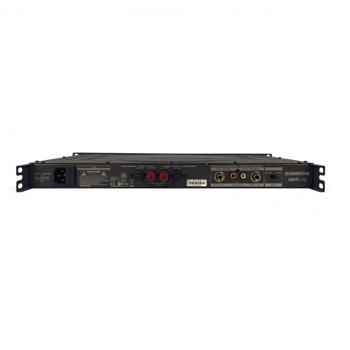 Amplificador de potencia Samson SERVO 120A - 120 watts foto 4
