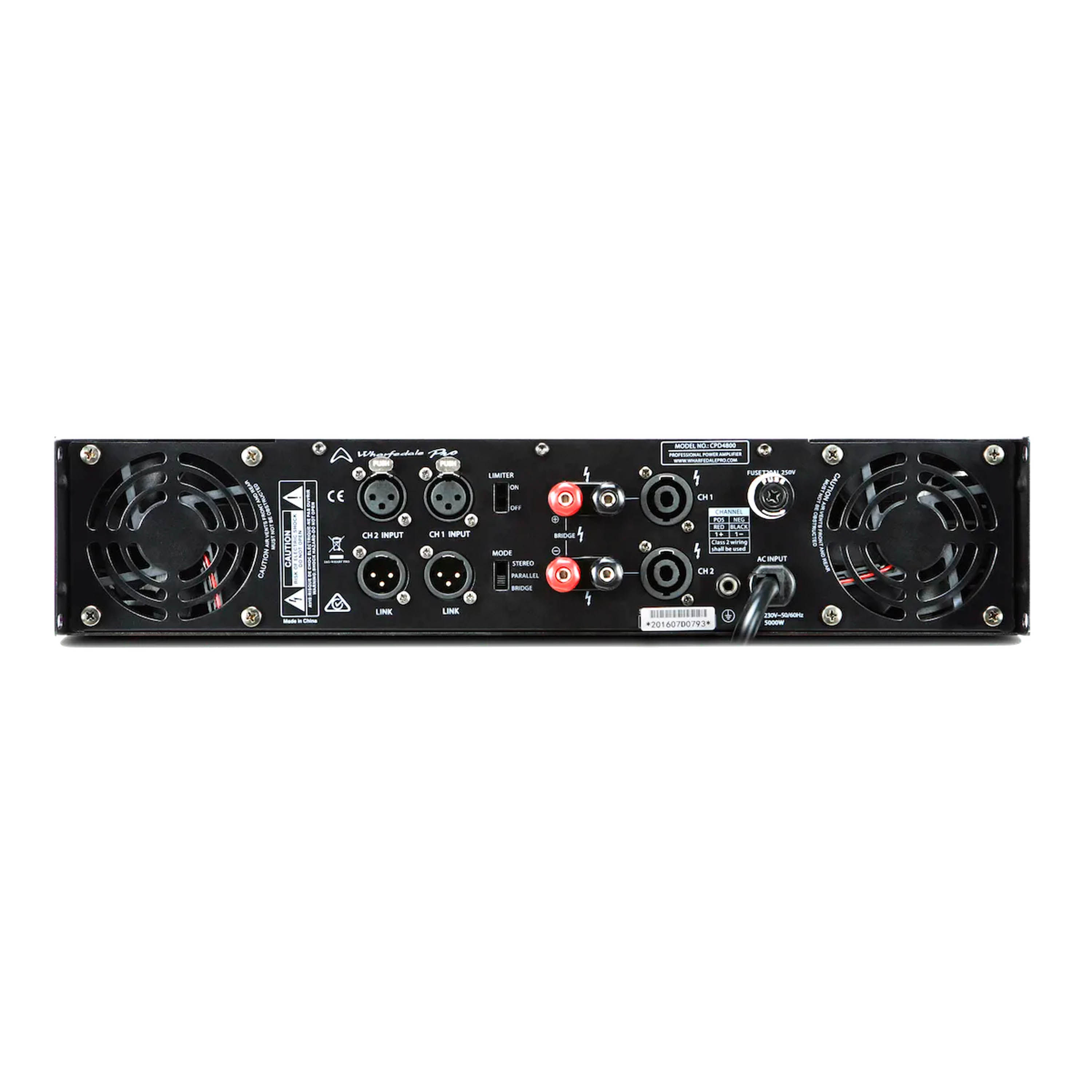 Amplificador Wharfedale CPD4800 2x1500 W RMS foto 2