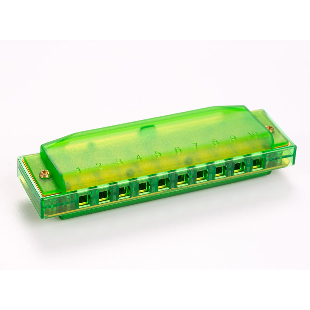 Armónica Diatónica En C Hohner Translucent M5253 - Verde