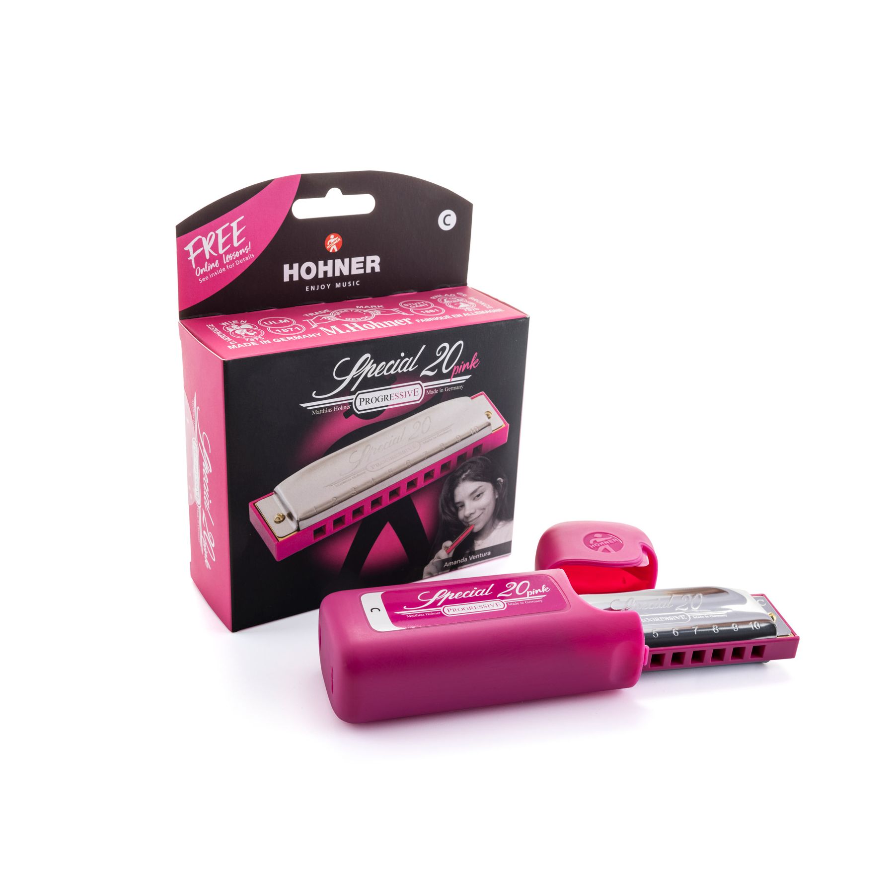 Armónica Hohner  C Special 20 pink edition - M568016P foto 2