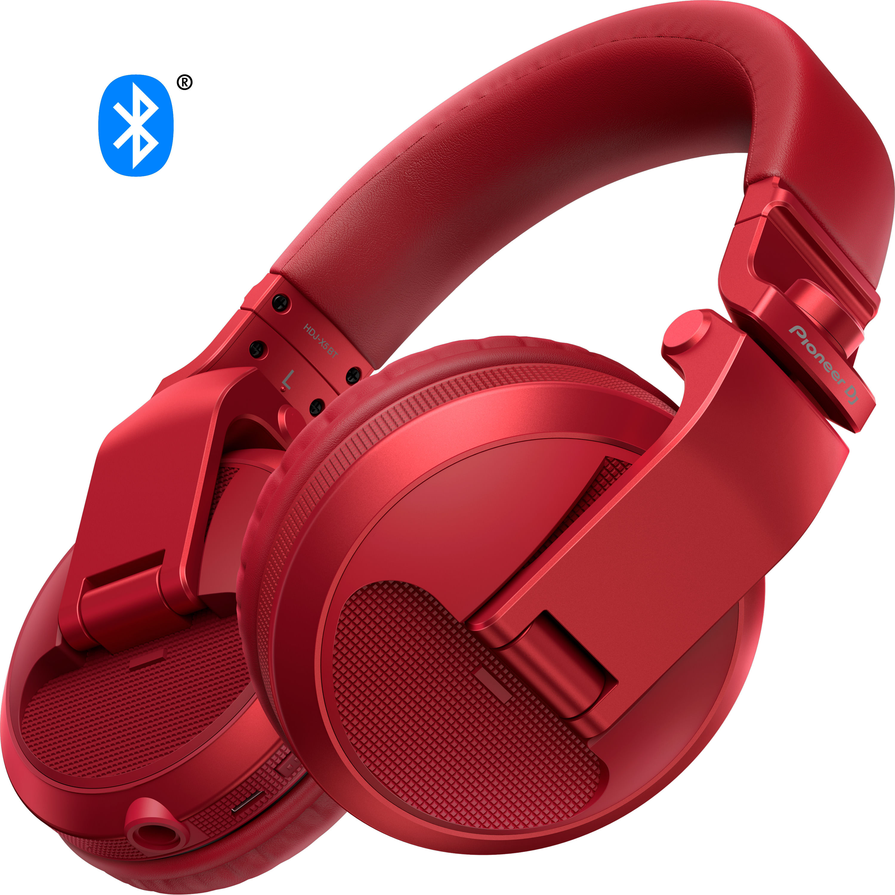 Audífonos Dj Pioneer DJ HDJ-X5BT R color rojo