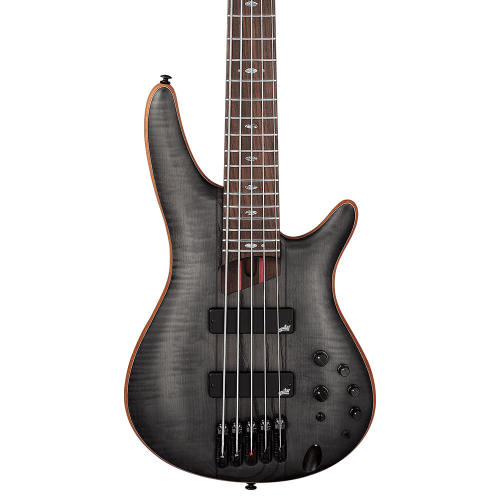 Bajo Eléctrico 5 Cuerdas Ibanez SR Premium SR1455DW - Transparent Gray Flat foto 2
