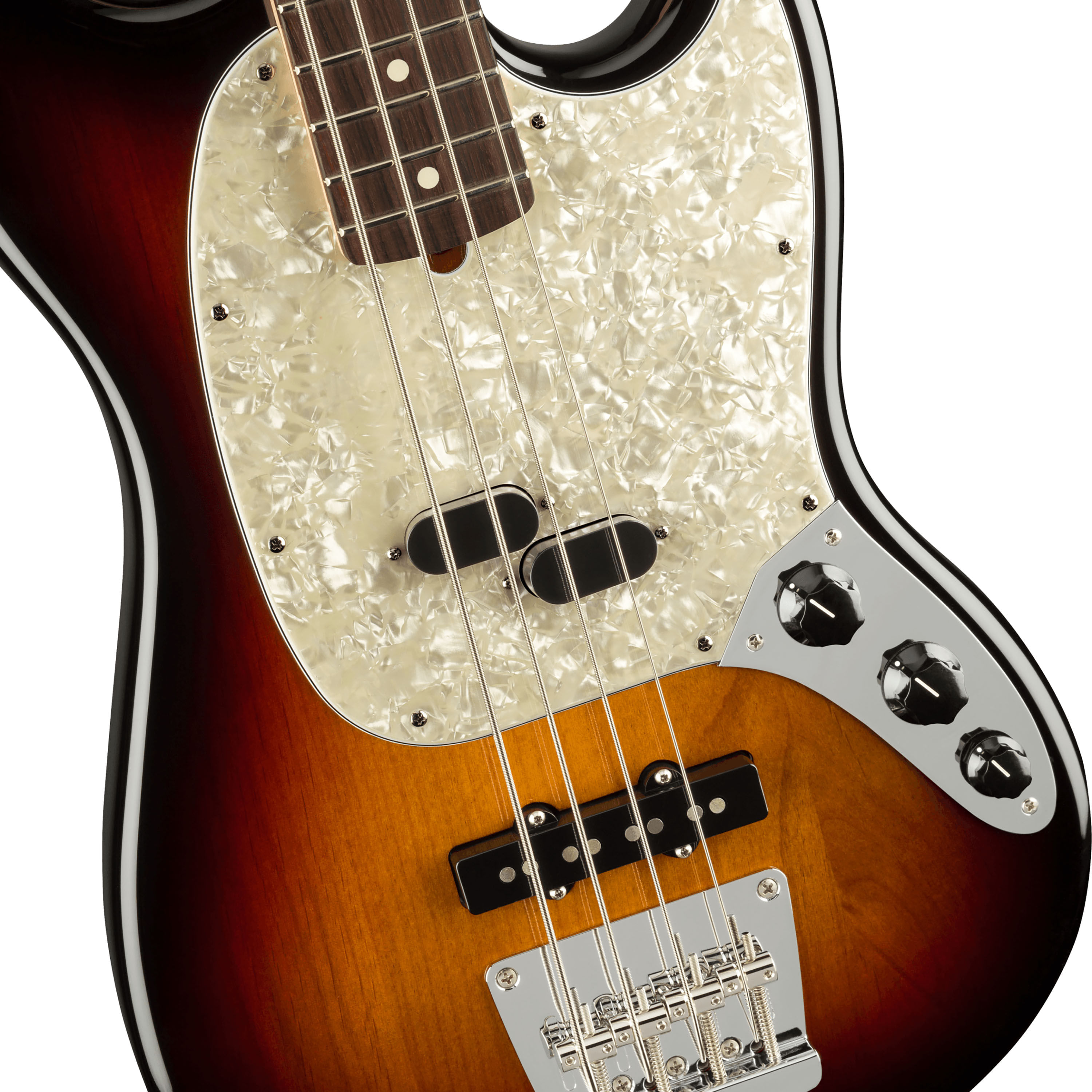 Bajo eléctrico Fender American Performer Mustang® Bass - 3-Color Sunburst foto 3