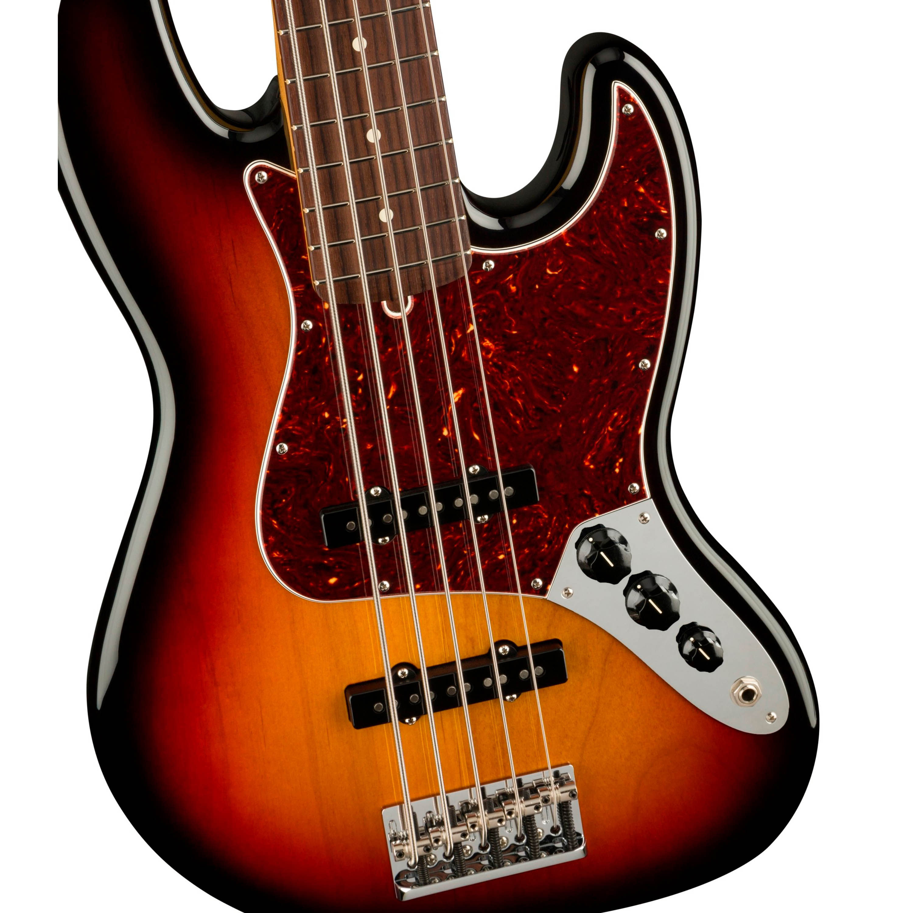 Bajo eléctrico Fender American Professional II V Jazz Bass Palorosa - 3-Color Sunburst foto 4