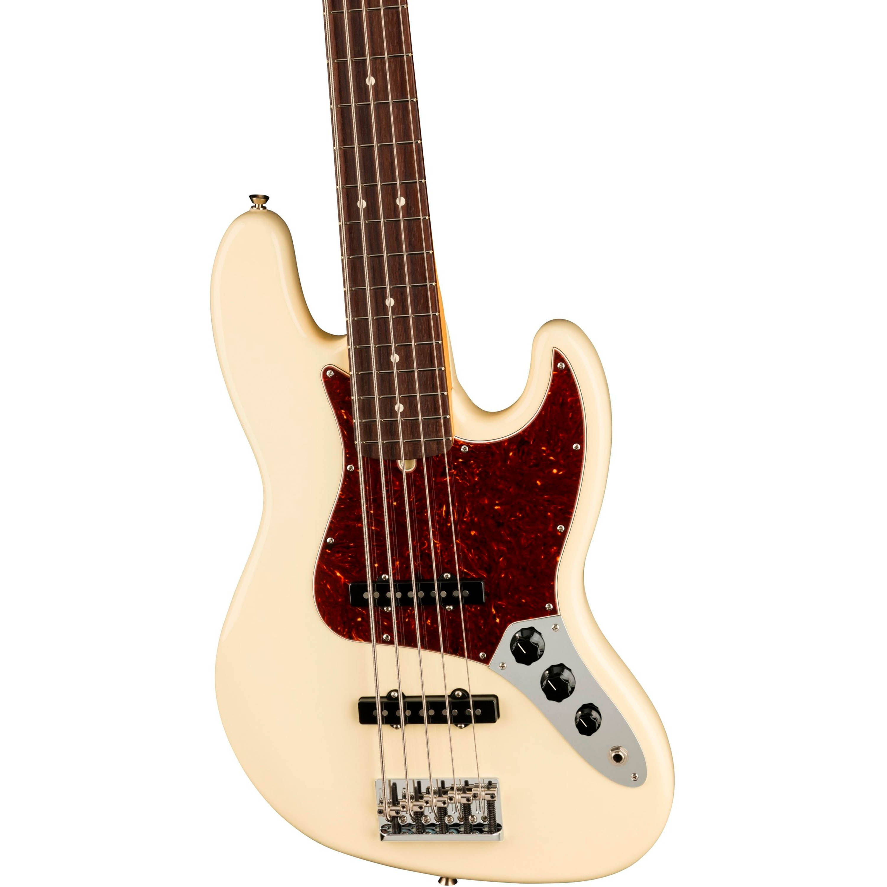 Bajo eléctrico Fender American Professional II V Jazz Bass Palorosa - Olympic White foto 5