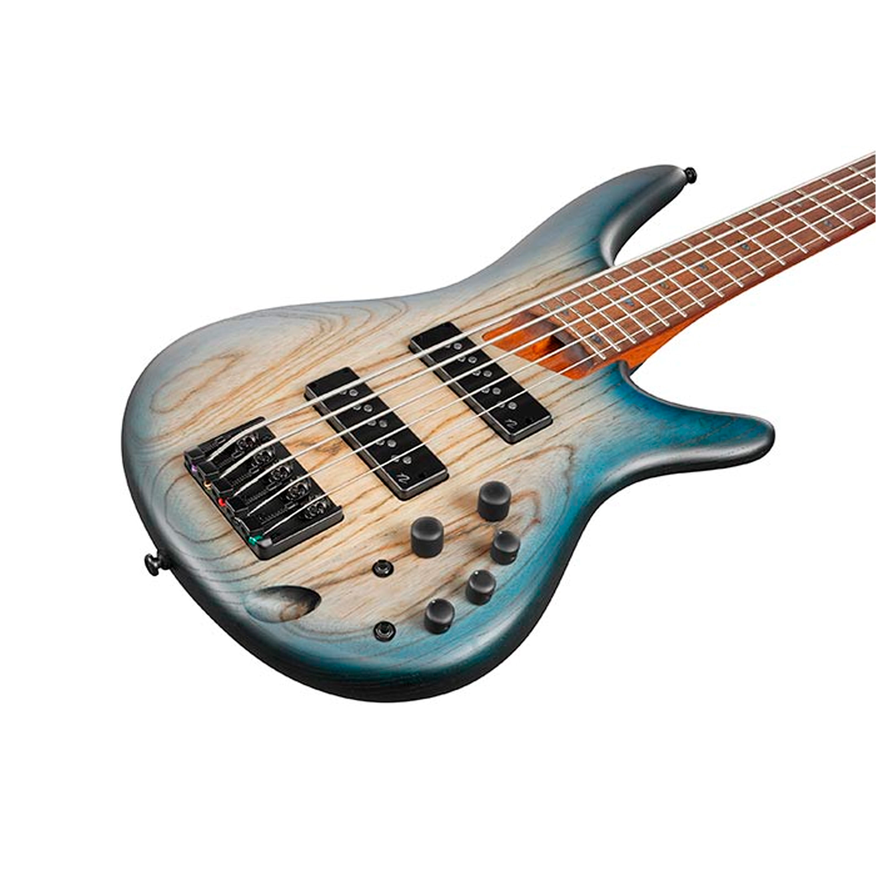 Bajo eléctrico Ibanez SR605E - Cosmic Blue Starburst Flat foto 2