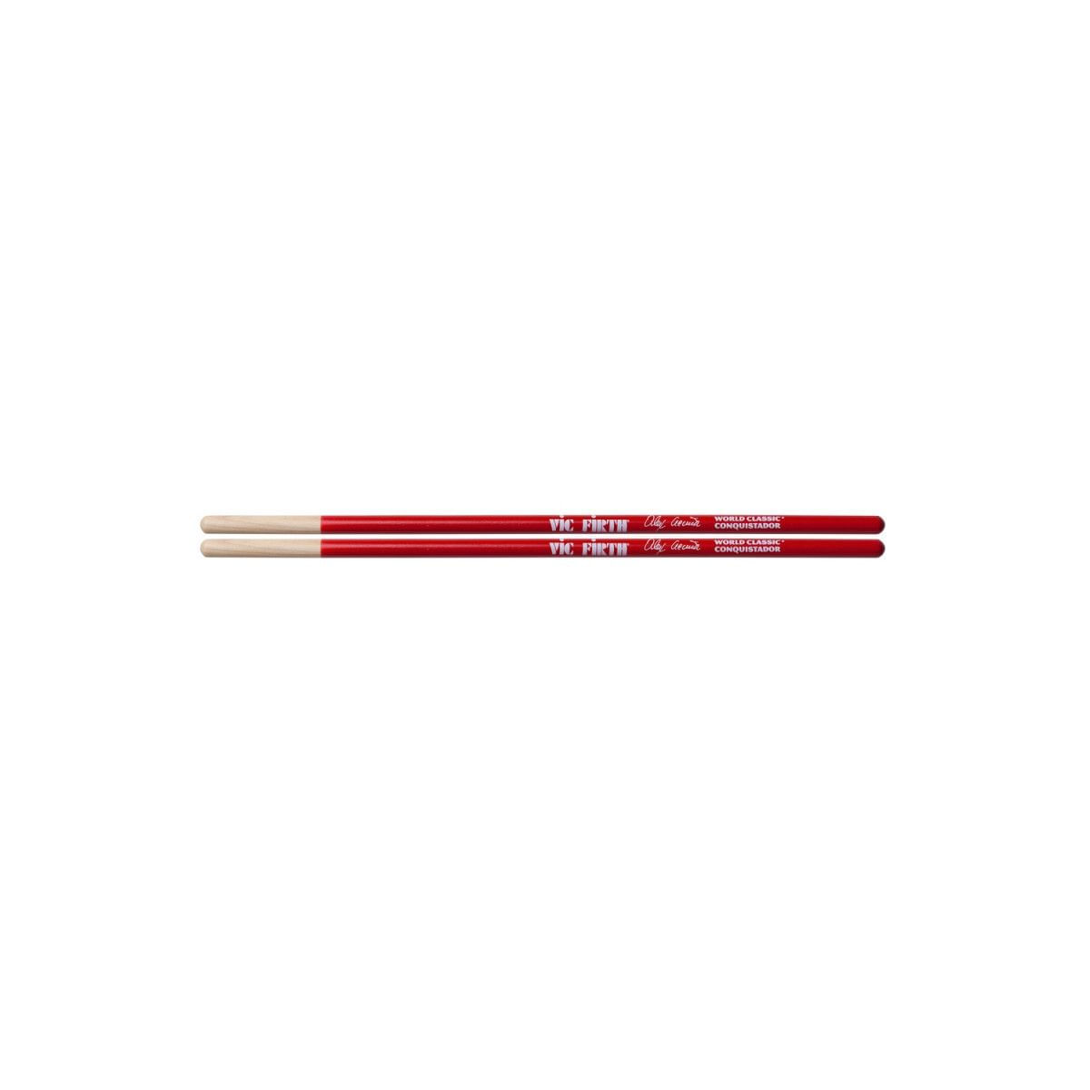 Baquetas para timbal Vic Firth SAA Alex Acuña Conquistador Red World Classic foto 2