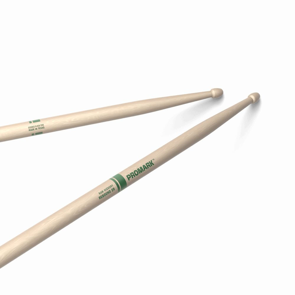 Baquetas ProMark 2B punta de madera Rebound Raw Hickory RBHR625AW foto 3