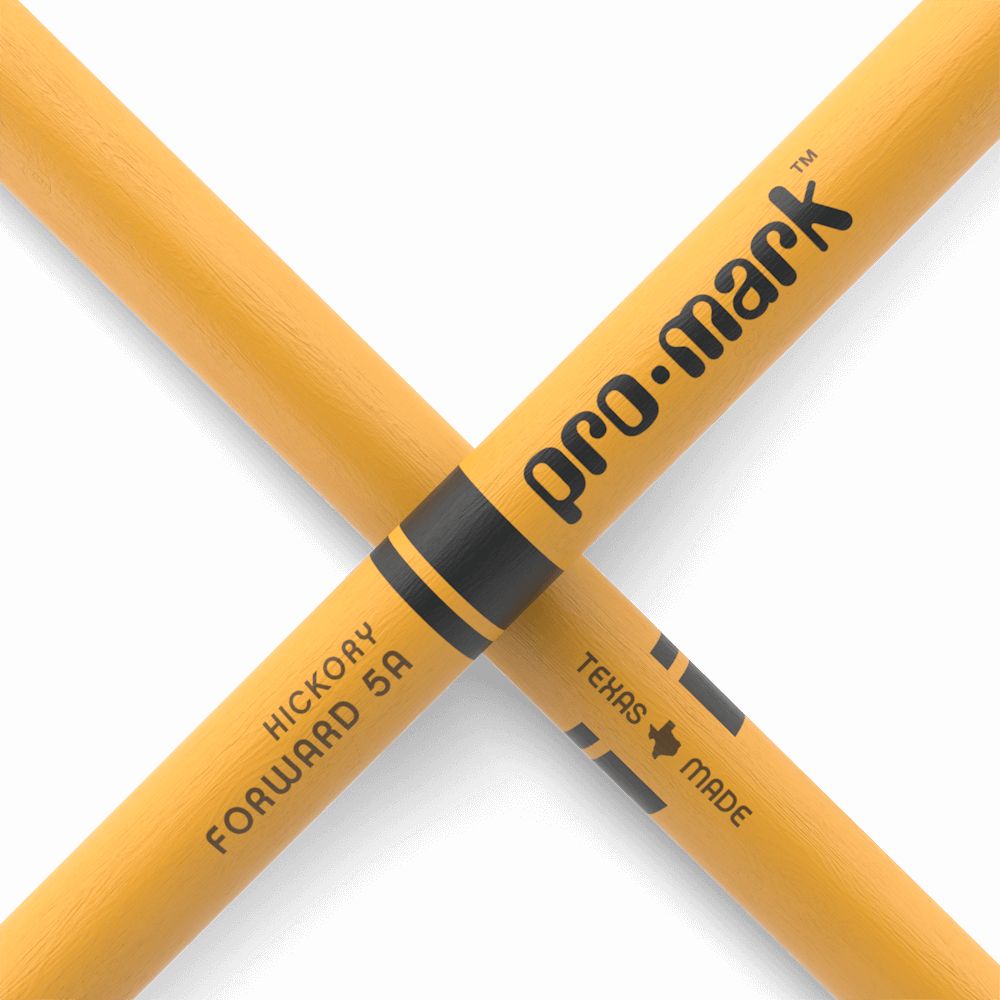 Baquetas ProMark 5A punta de madera color amarillo foto 2