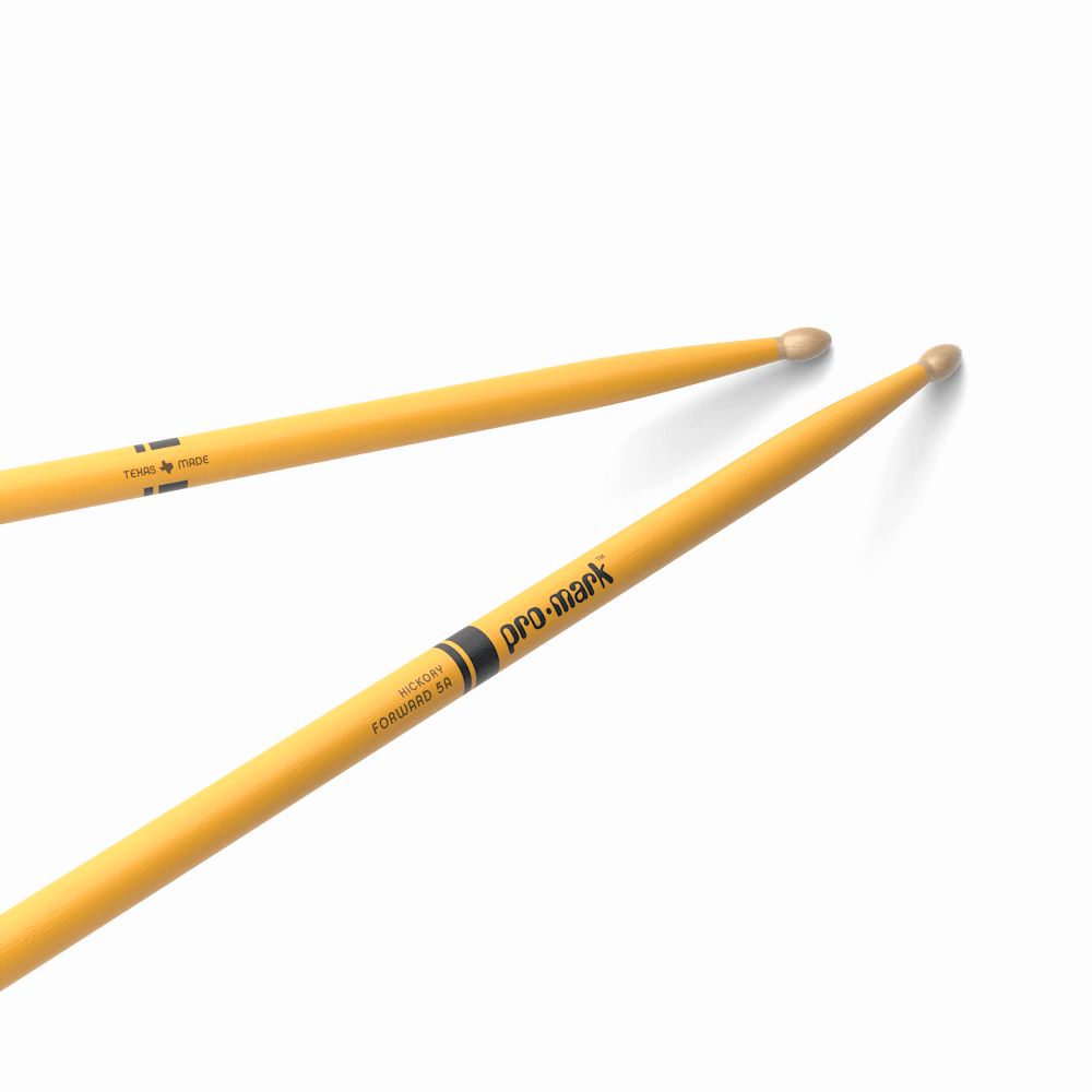 Baquetas ProMark 5A punta de madera color amarillo foto 3