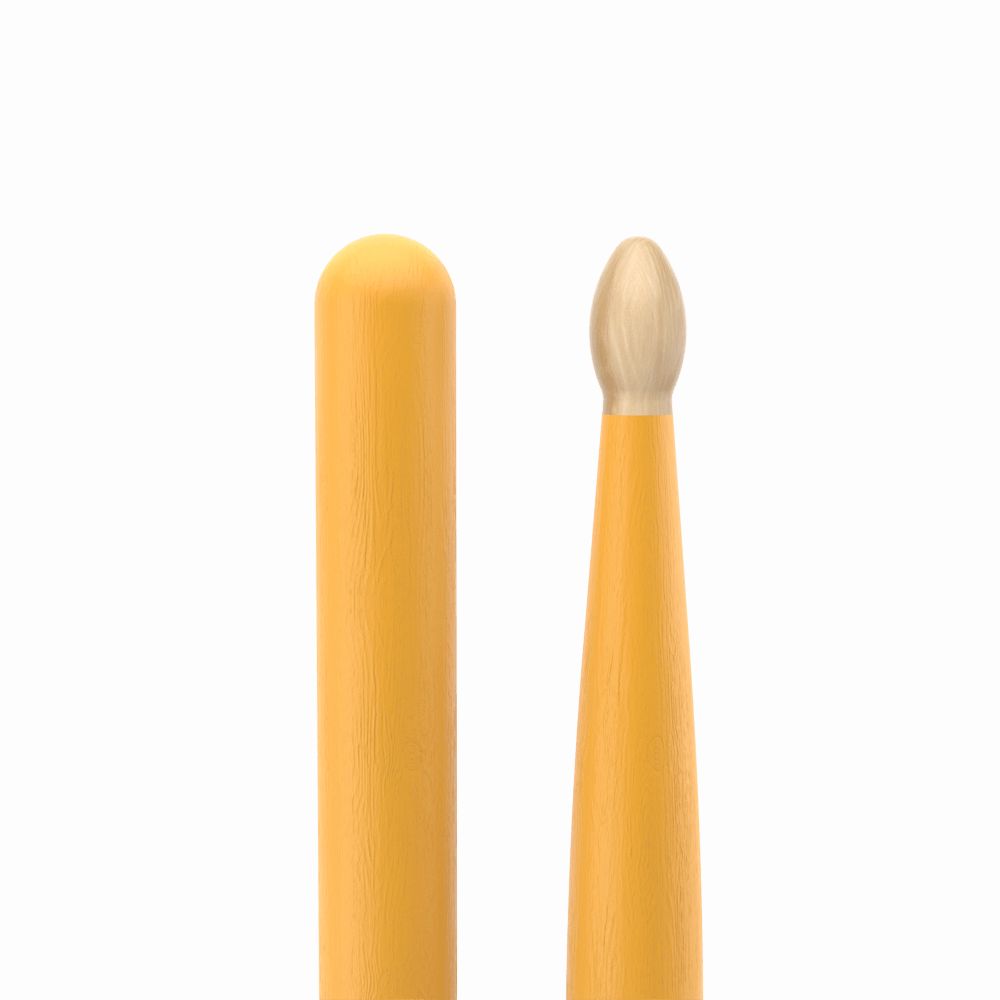 Baquetas ProMark 5A punta de madera color amarillo foto 4