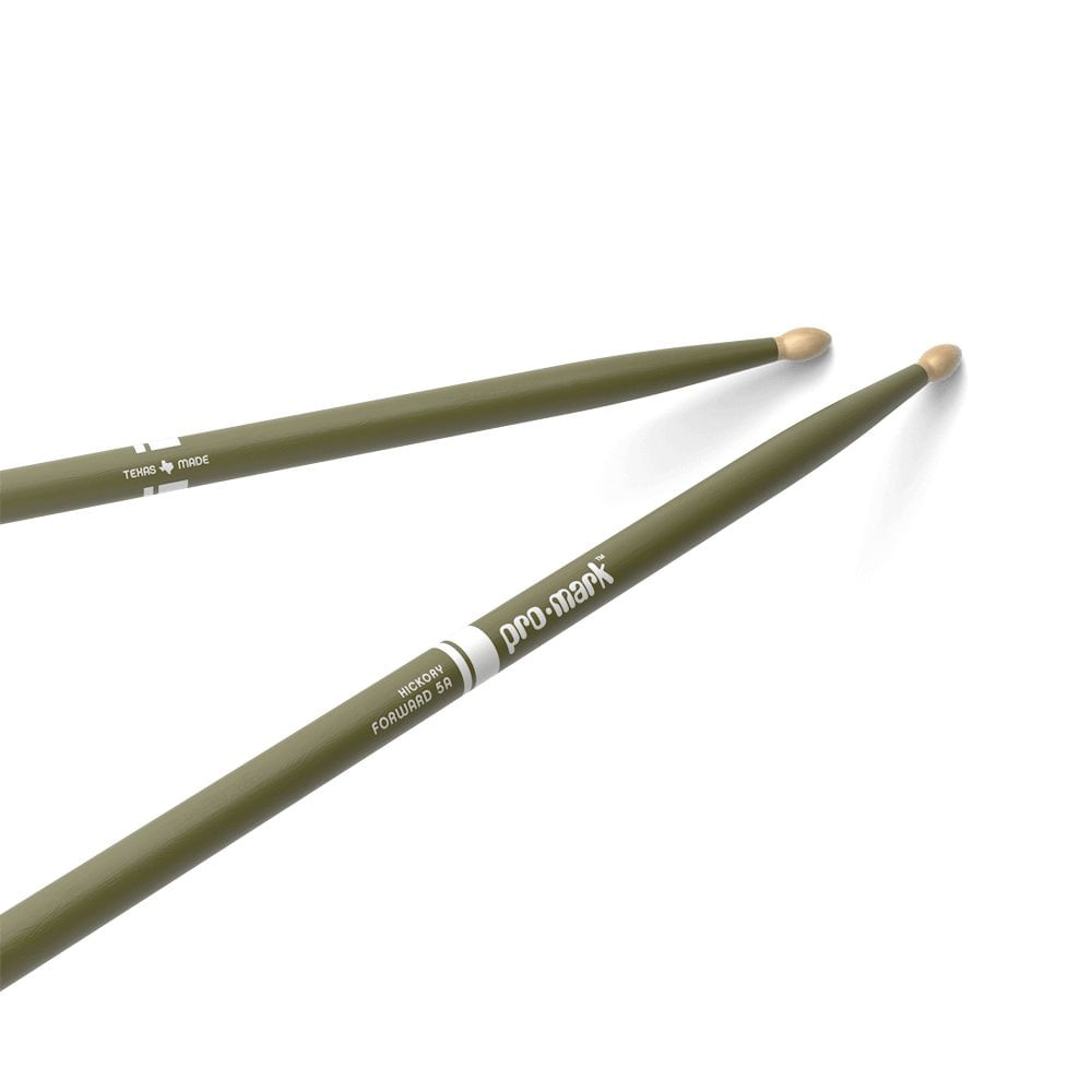 Baquetas ProMark 5A punta de madera color verde foto 3
