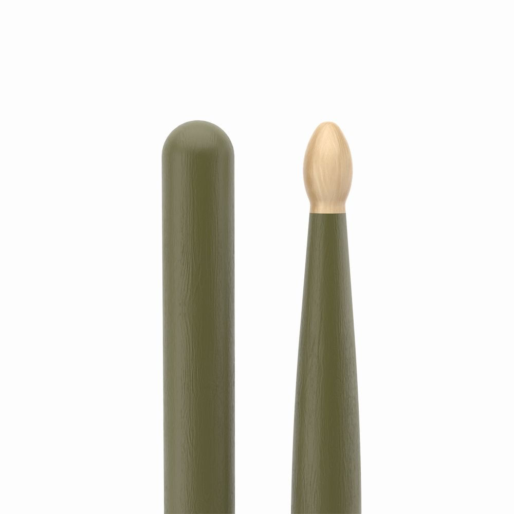 Baquetas ProMark 5A punta de madera color verde foto 4