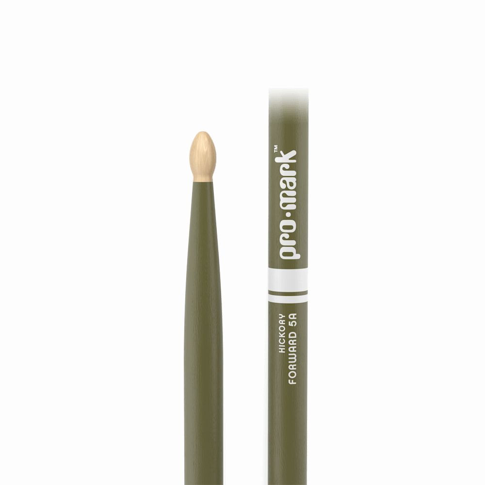 Baquetas ProMark 5A punta de madera color verde foto 5