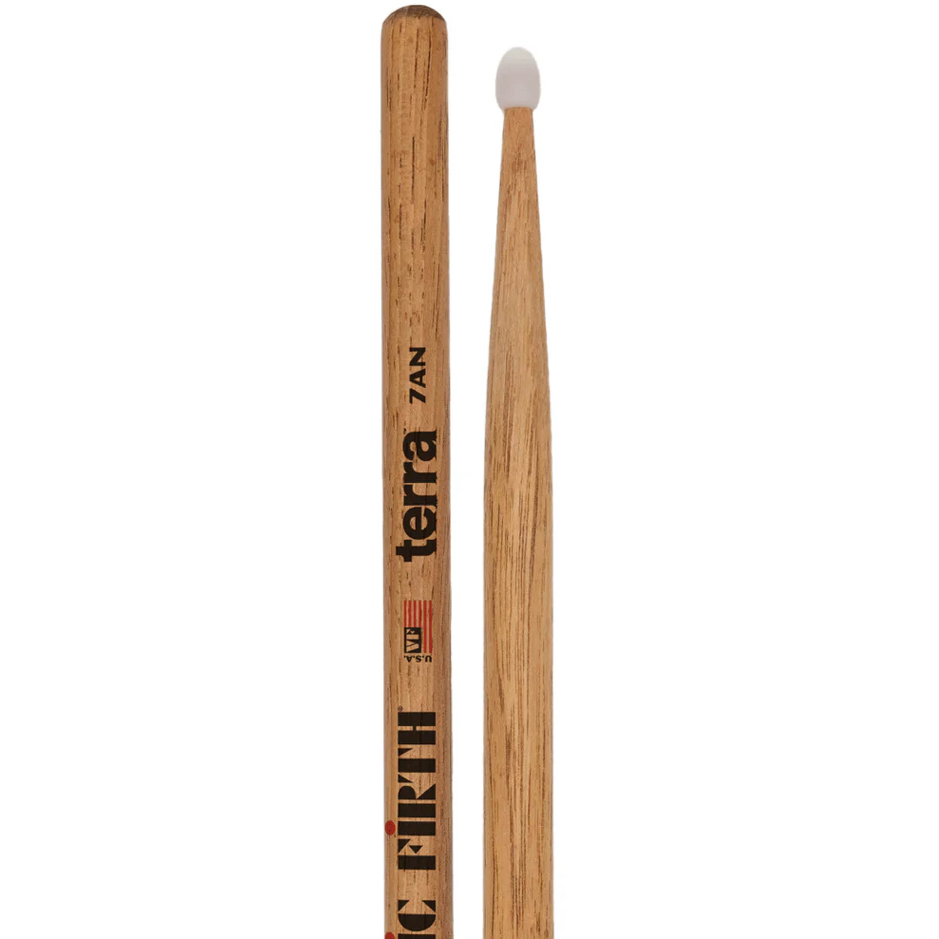 Baquetas Vic Firth American Classic® 7ATN   - Terra Series Punta de Nylon foto 4