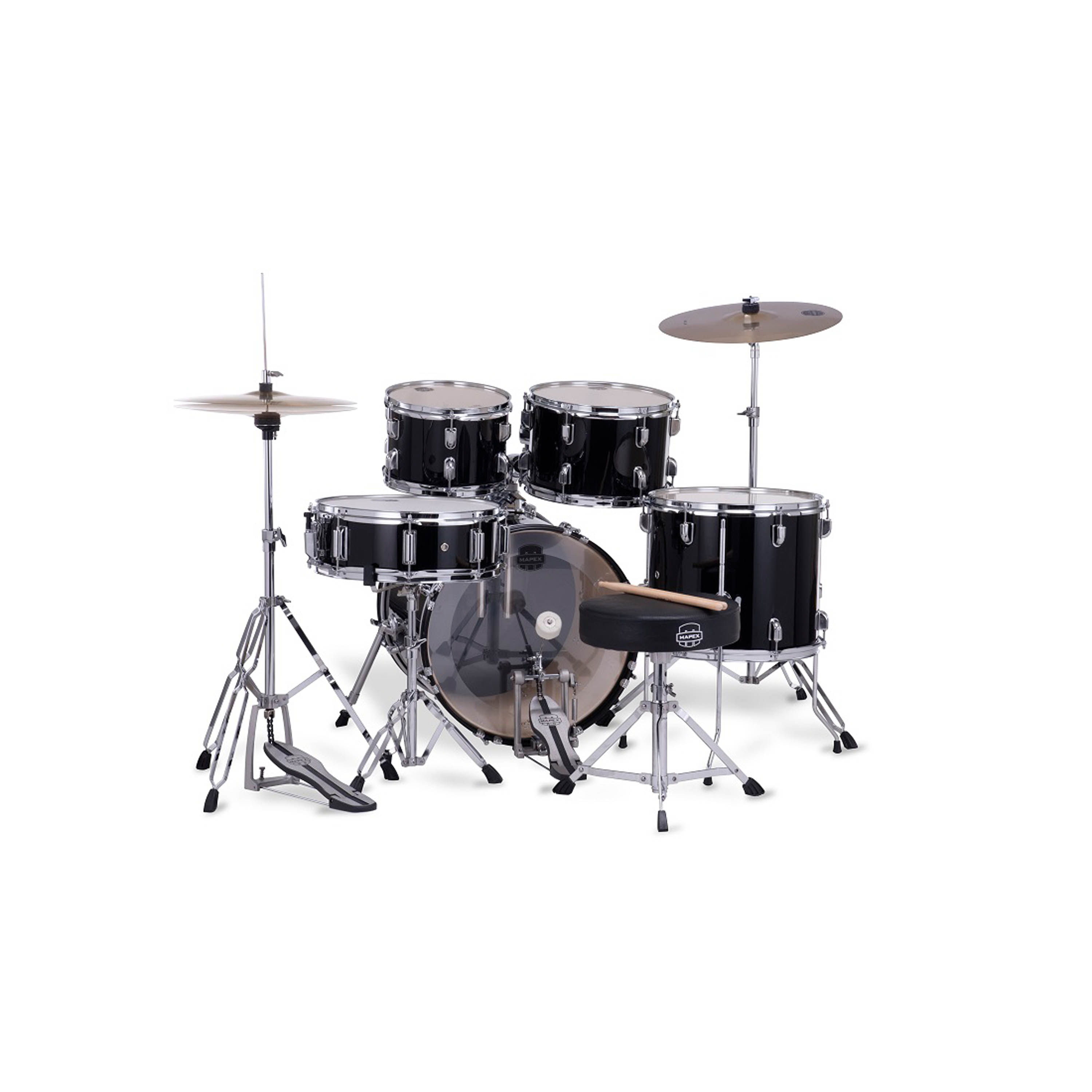 Batería acústica Mapex Serie Comet CM5295FTC - Dark Black foto 2