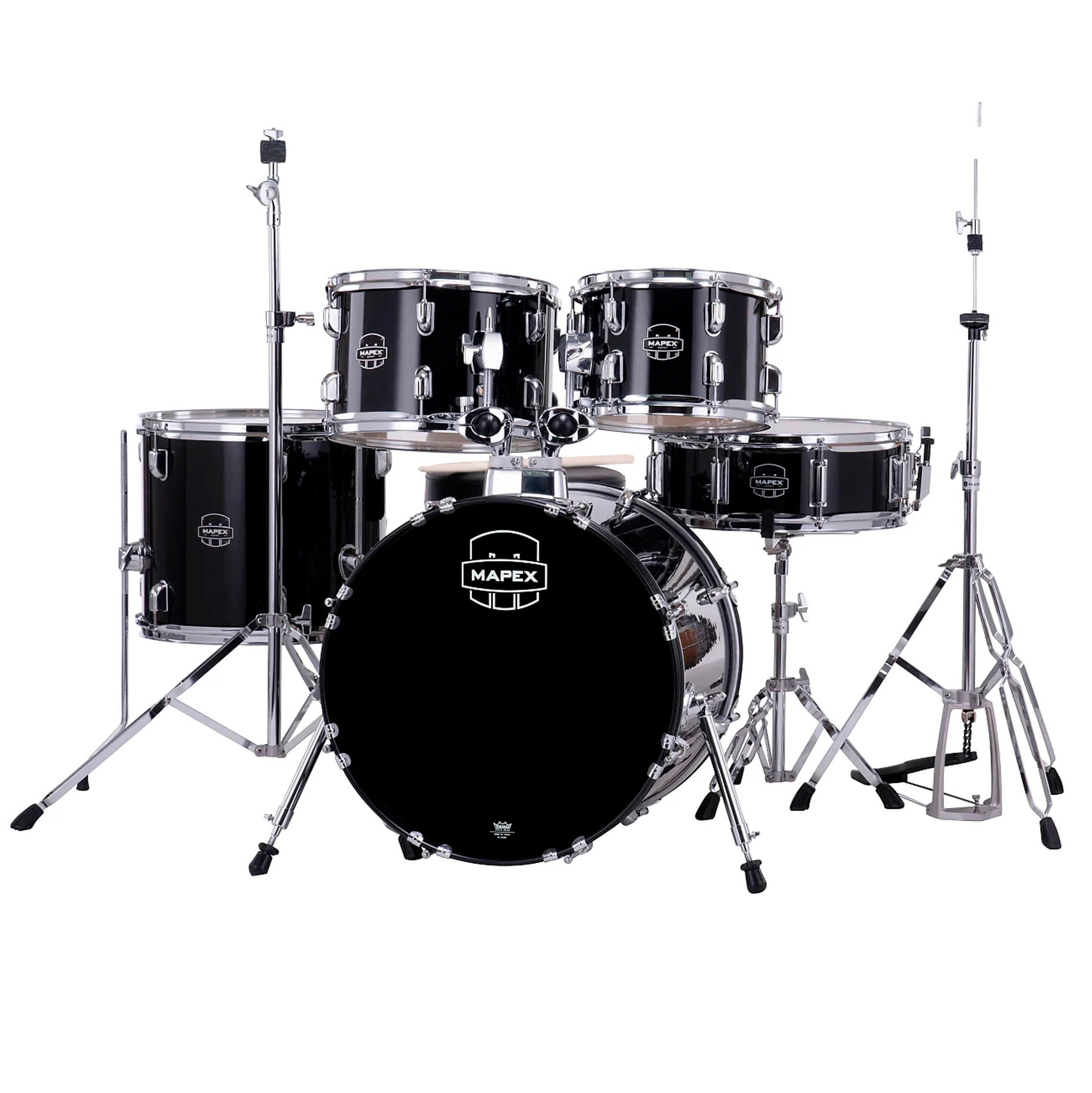 Batería acústica Mapex Serie Comet CM5844FTDK-SC - Dark Black foto 2