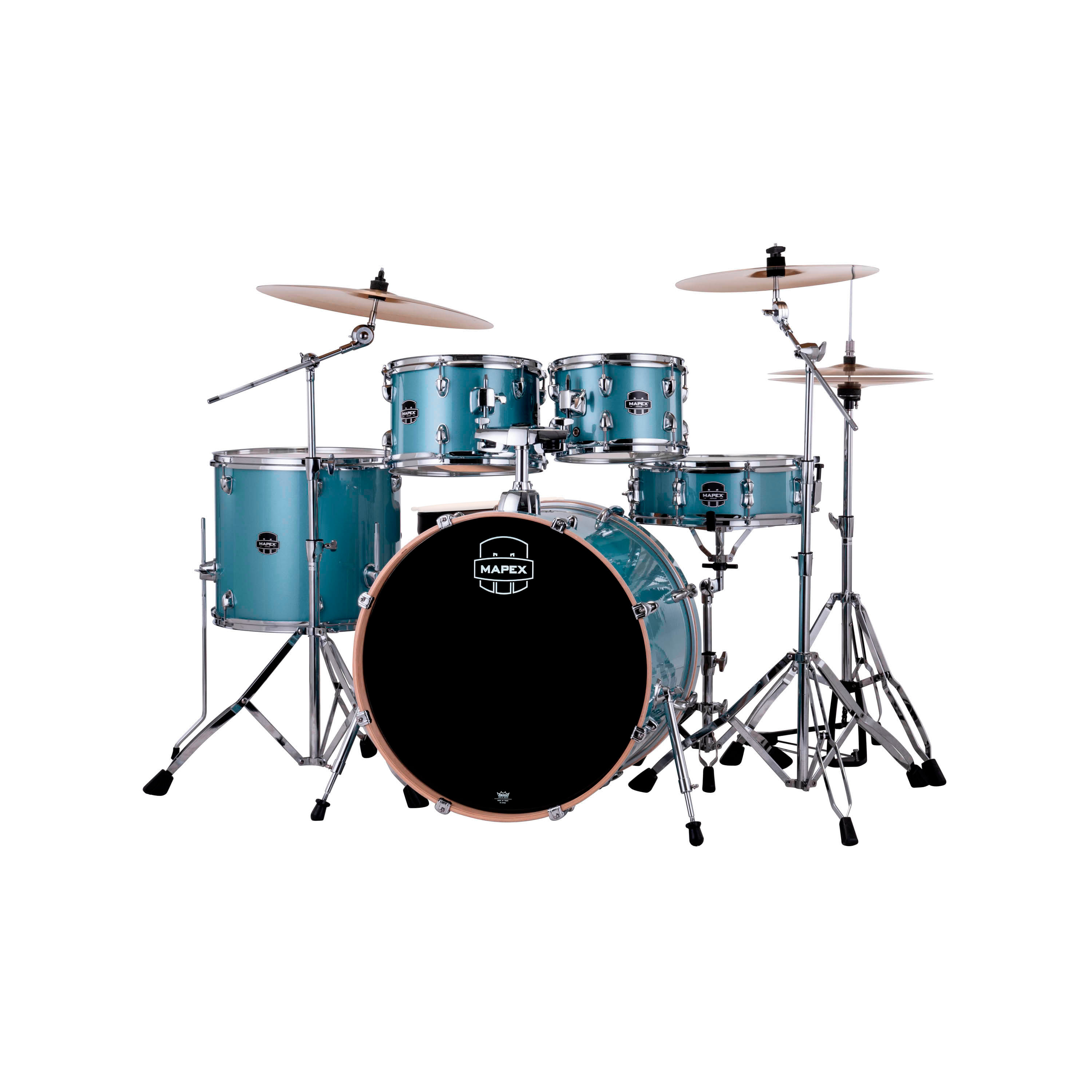 Batería acústica Mapex Serie Venus VE5295FTCVJ - Aqua Blue Sparkle foto 2