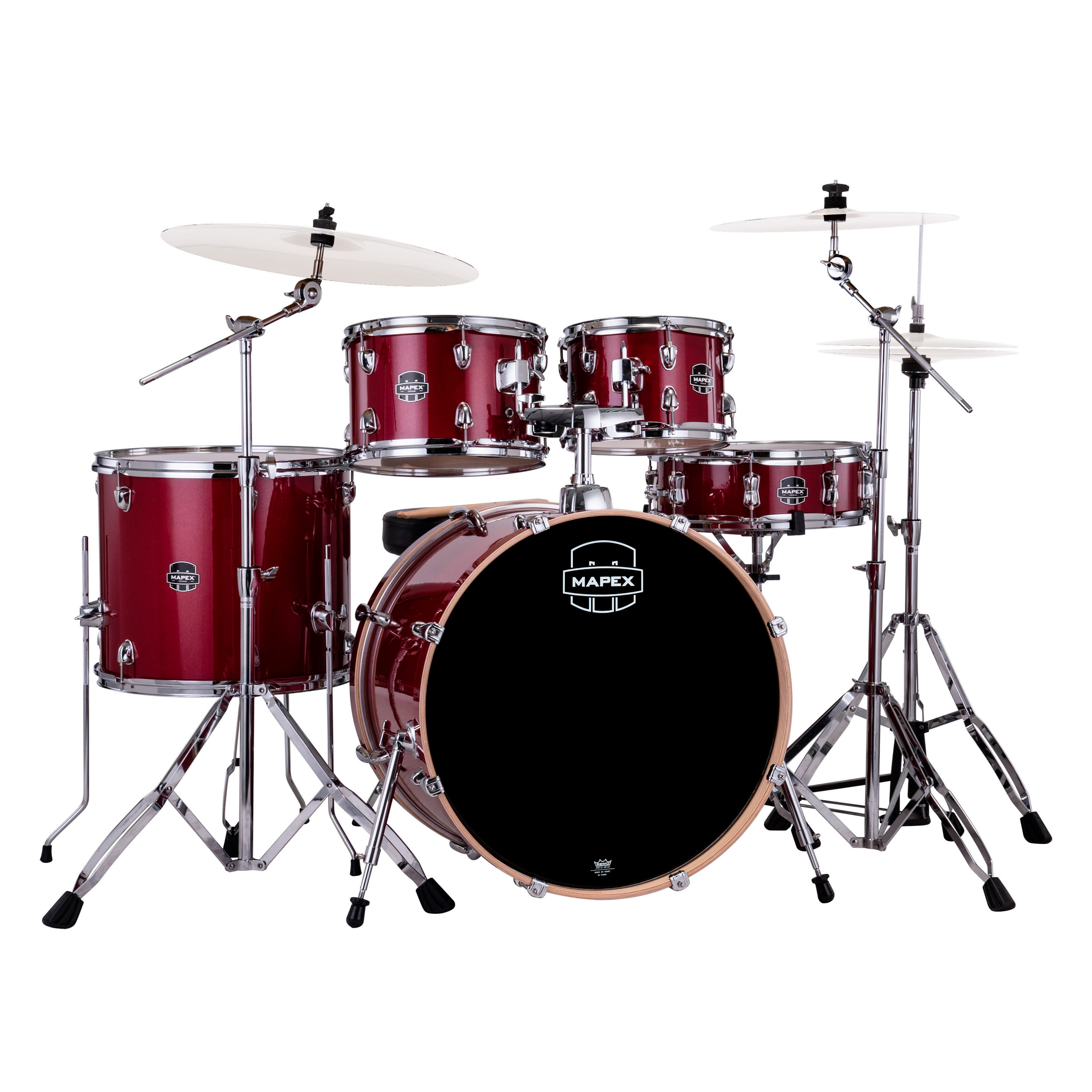 Batería acústica Mapex Serie Venus VE5295FTVM - Crimson Red Sparkle