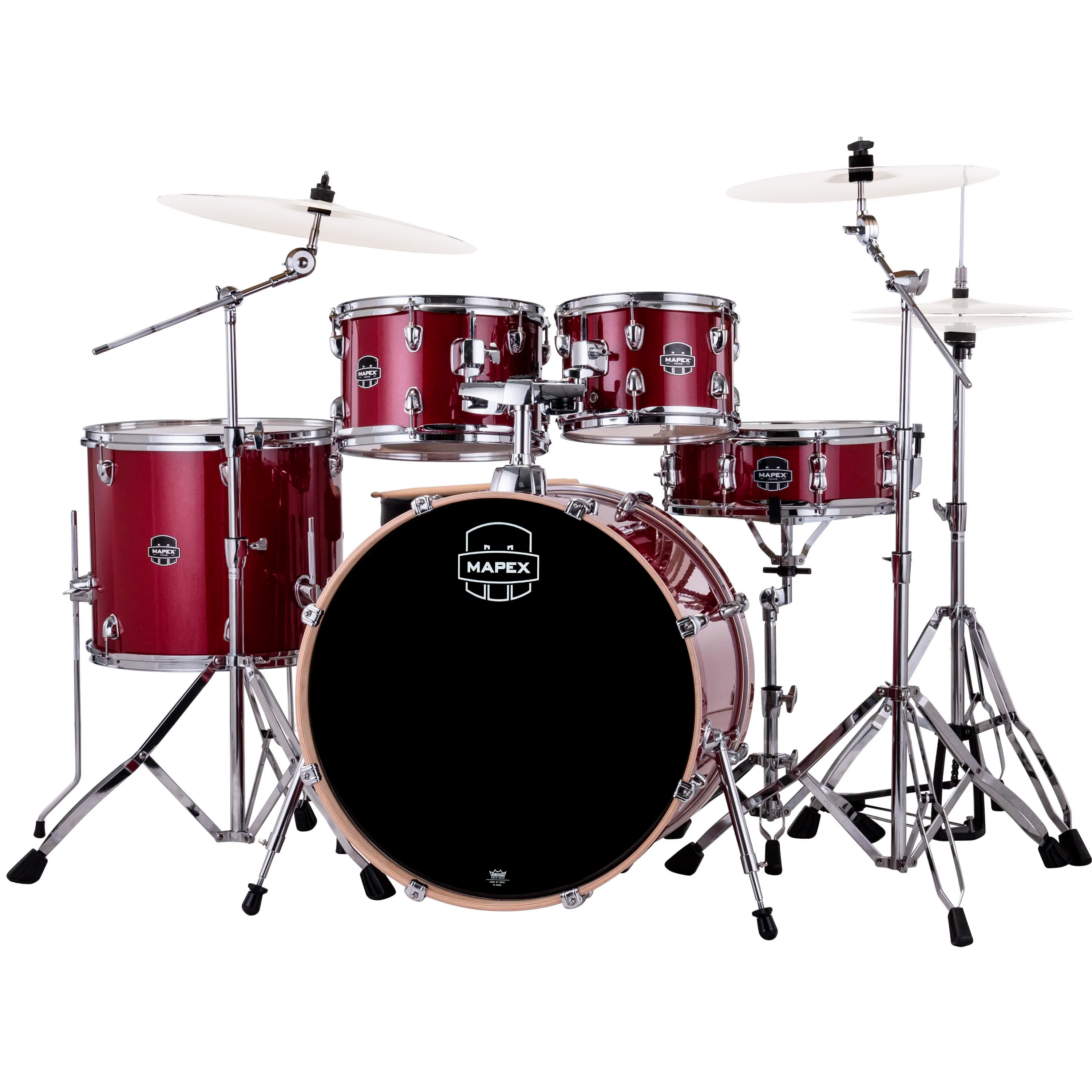 Batería acústica Mapex Serie Venus VE5295FTVM - Crimson Red Sparkle foto 2