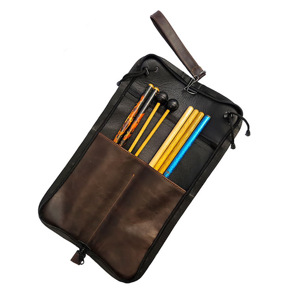 Bolso Baquetero Raven Straps Drumstick Bag - Dark Brown