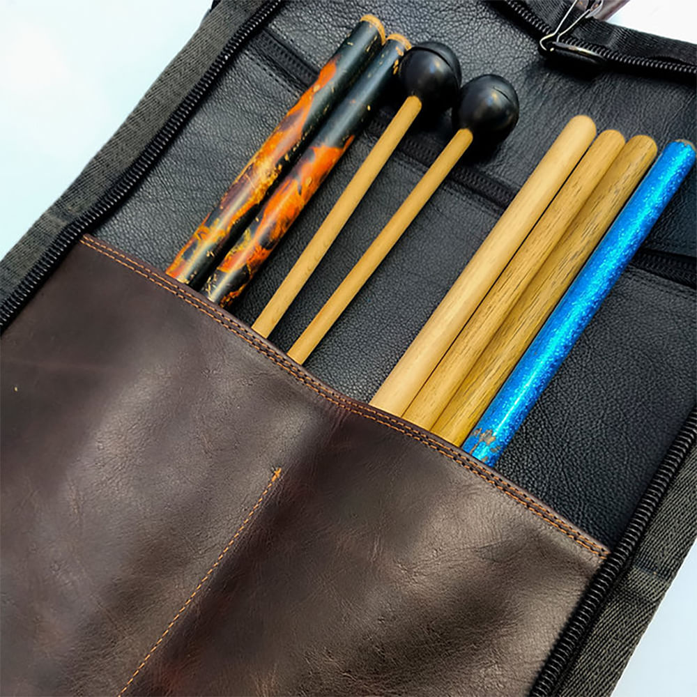 Bolso Baquetero Raven Straps Drumstick Bag - Dark Brown foto 4