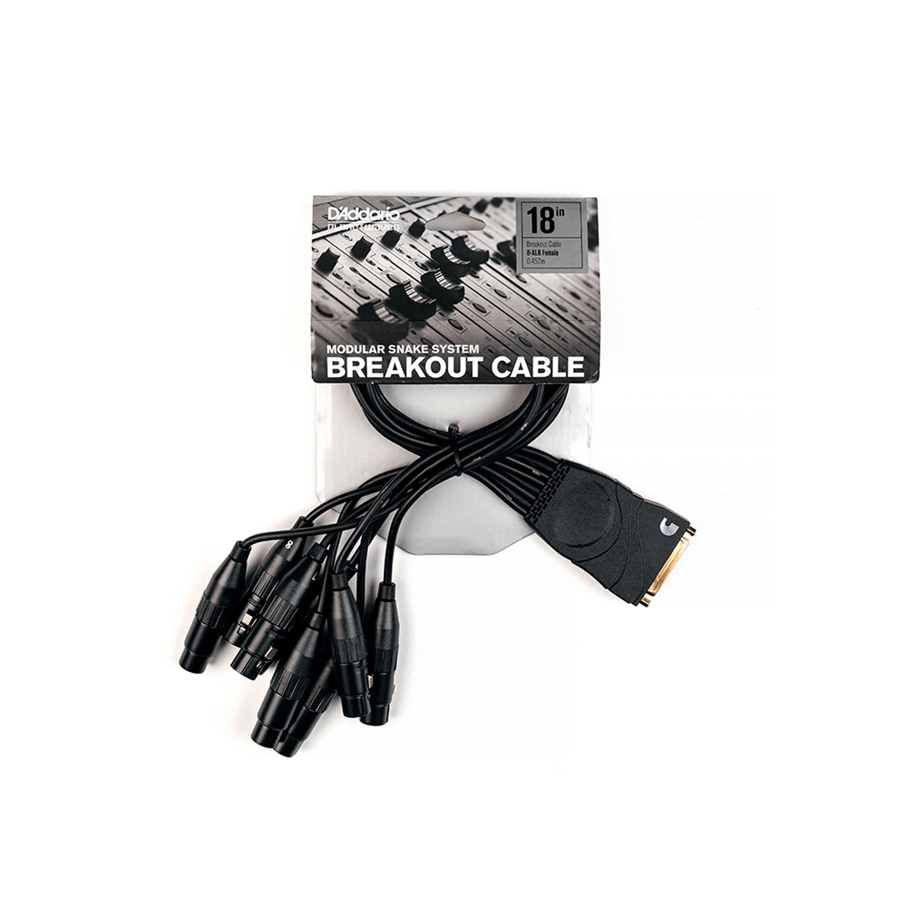 Cable D'Addario PW-XLRFB-01 de DB25 a XLR hembra 50 cm foto 2