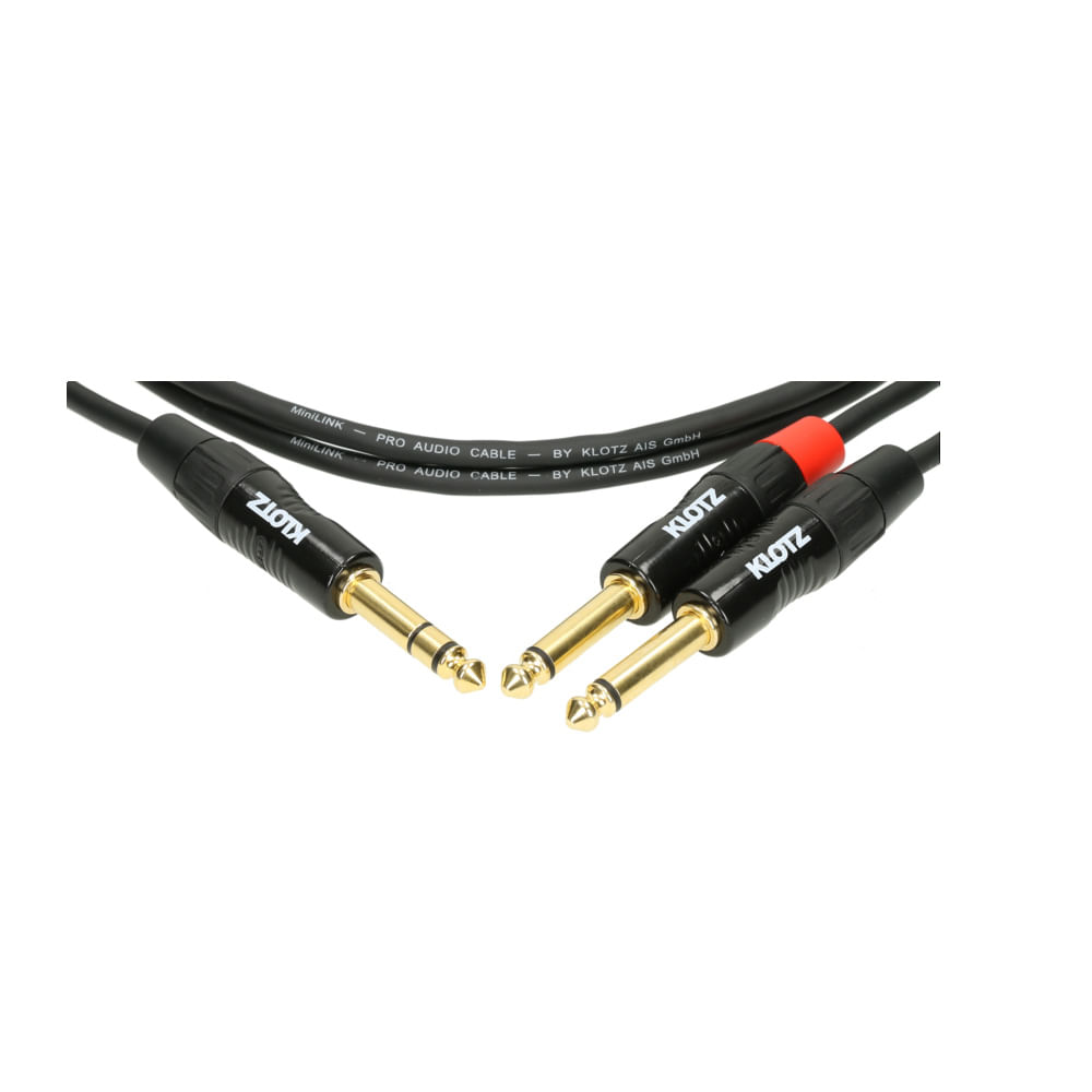 Cable de audio 2x Mono a 1x Stereo Klotz KY1-300 - 3m foto 2