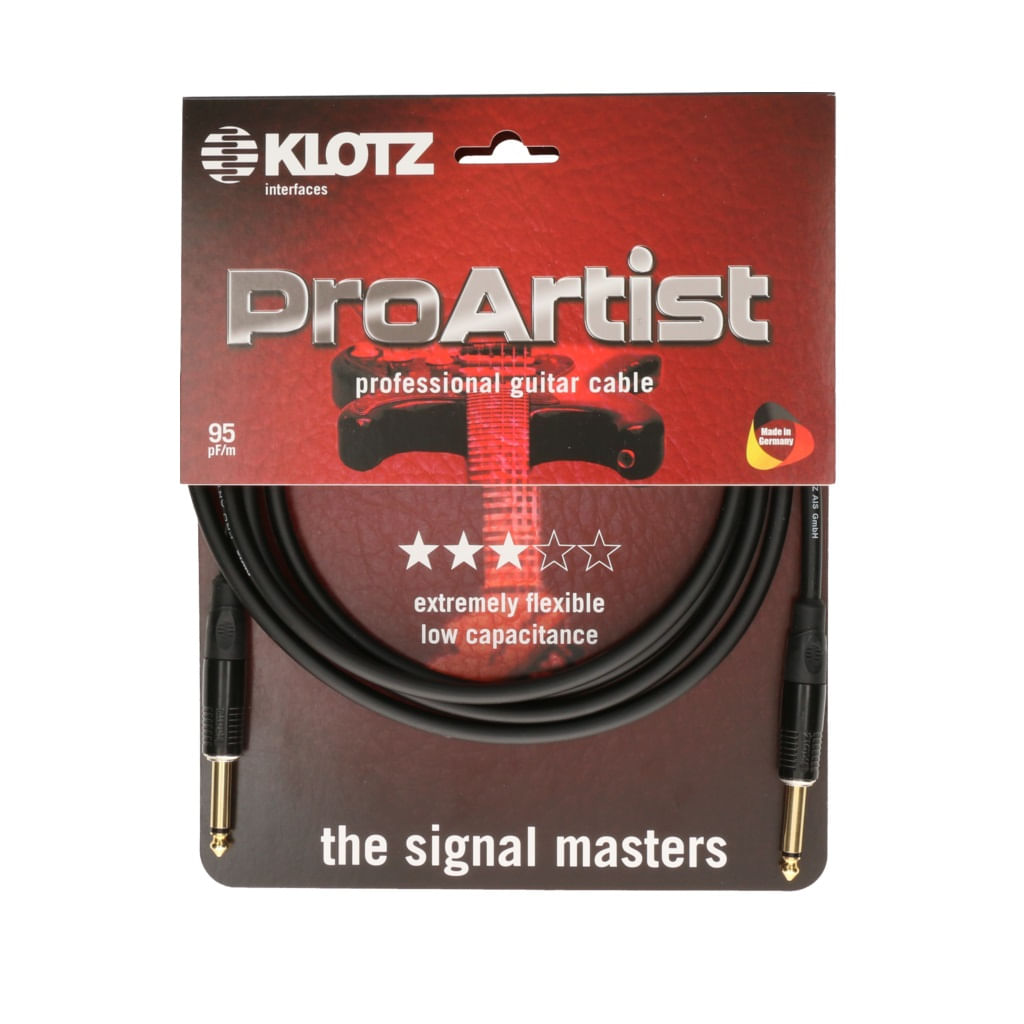 Cable de instrumento Klotz Pro Artist 1/4 a 1/4 rectos 4.5m - PROK045PP foto 2