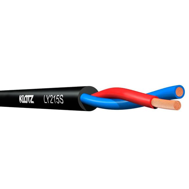 Cable de parlante Klotz LY215S.A - color negro - 100 metros