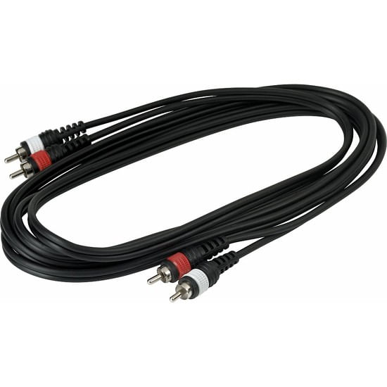 Cable Rockcable RCL20944D4 3 metros - RCA (x2) - RCA (x2)