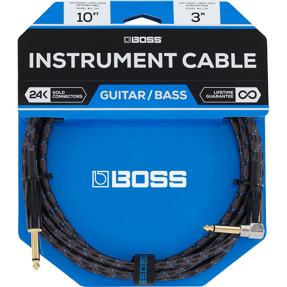 Cable Instrumento Jack TS 1/4" Boss BIC-10A - 3m foto 3