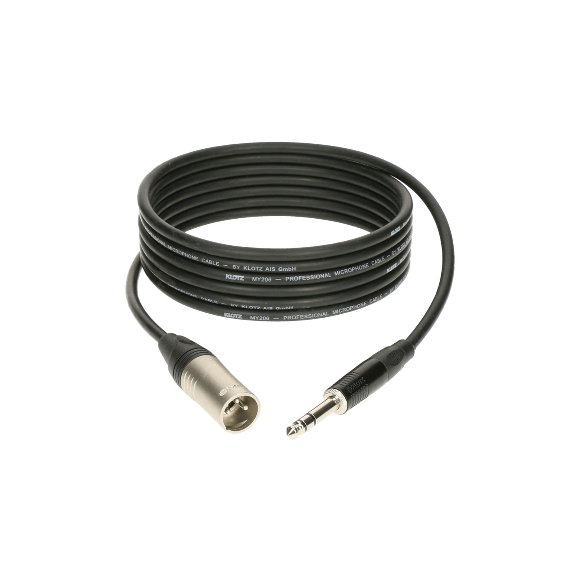 Cable Klotz XLR Macho-Jack stereo M1MS1K0200 - color negro - 2 metros foto 2