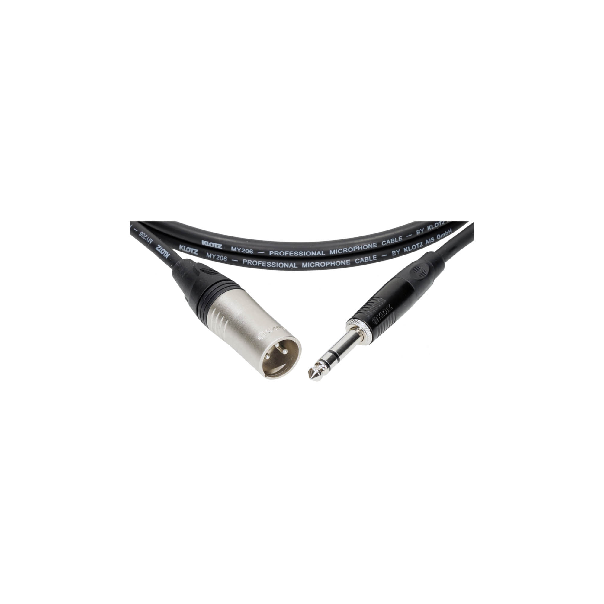 Cable Klotz XLR Macho-Jack stereo M1MS1K0200 - color negro - 2 metros foto 3