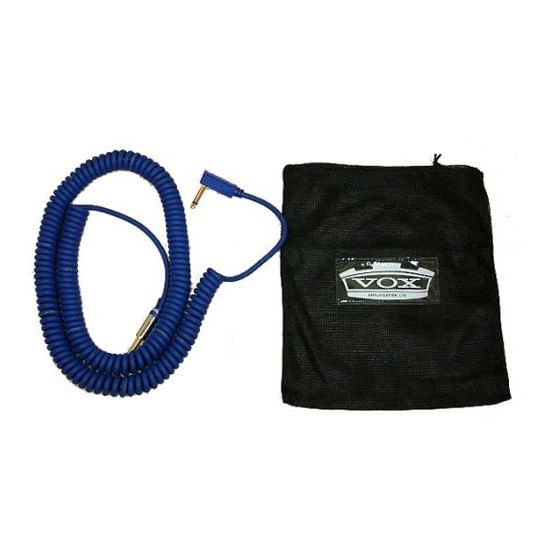 Cable para instrumento Vox VCC-90 en espiral - color azul foto 2