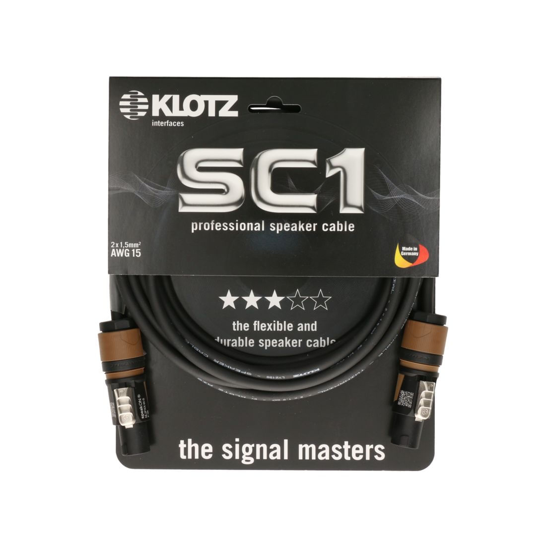 Cable para parlante Klotz Speakon 1m - SC1-L2FF0100 foto 2